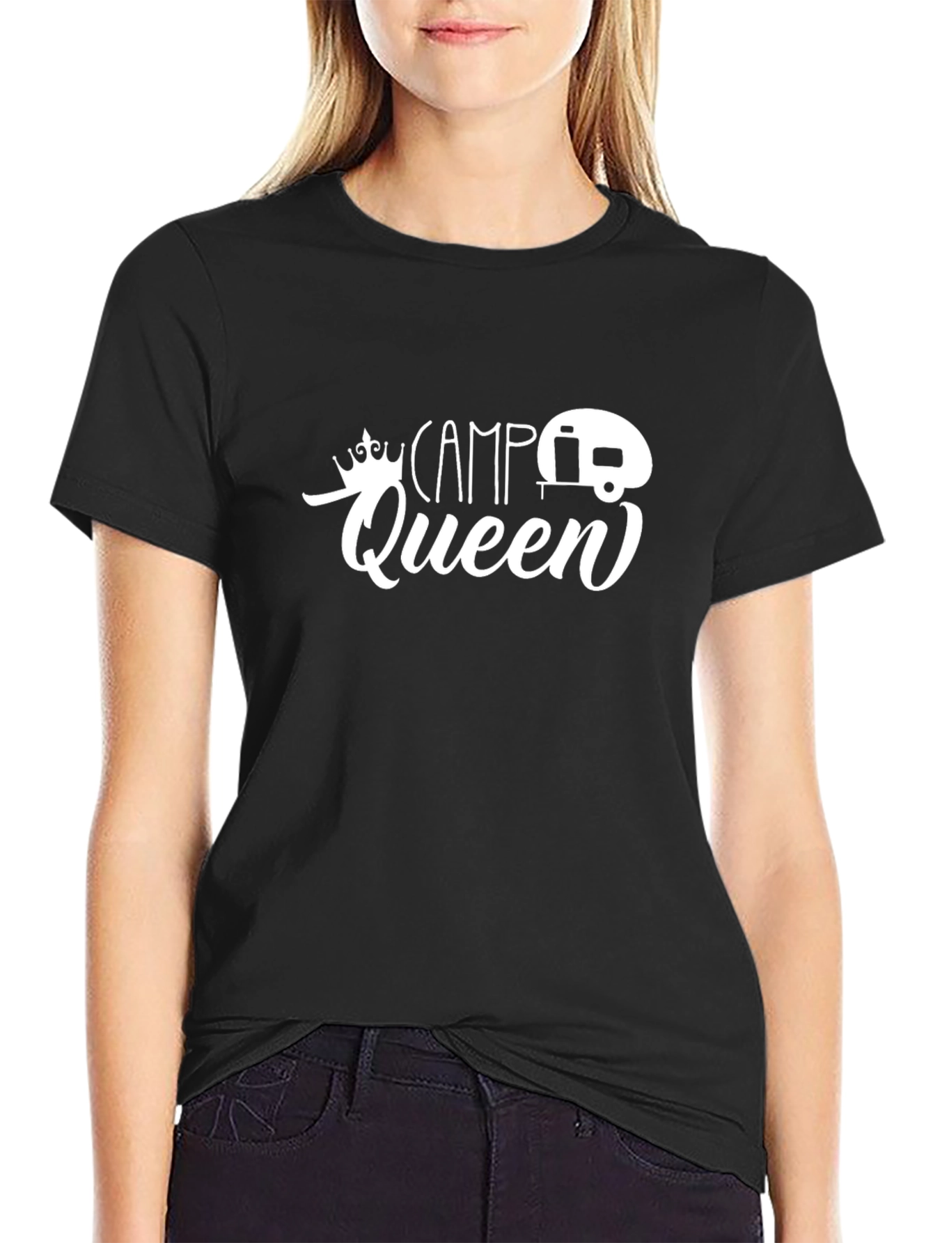 Camp Queen Black T-Shirt