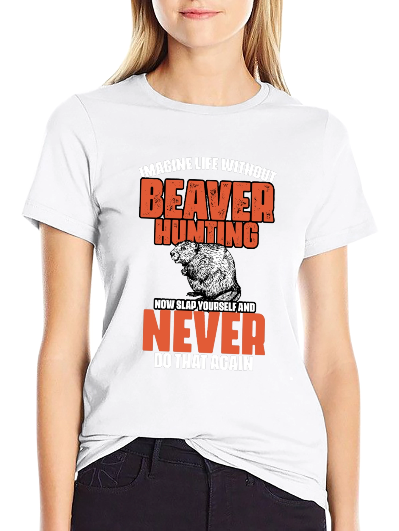 Beaver Hunting Graphic T-Shirt