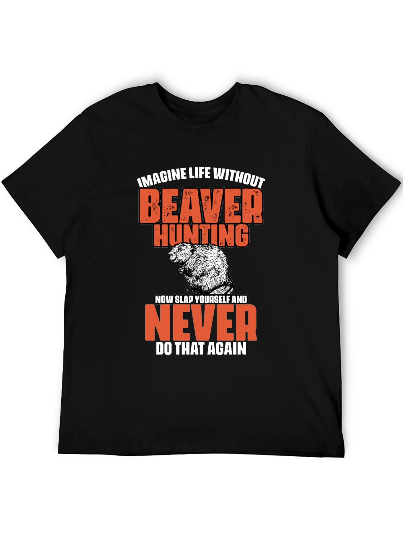 Beaver Hunting Graphic T-Shirt