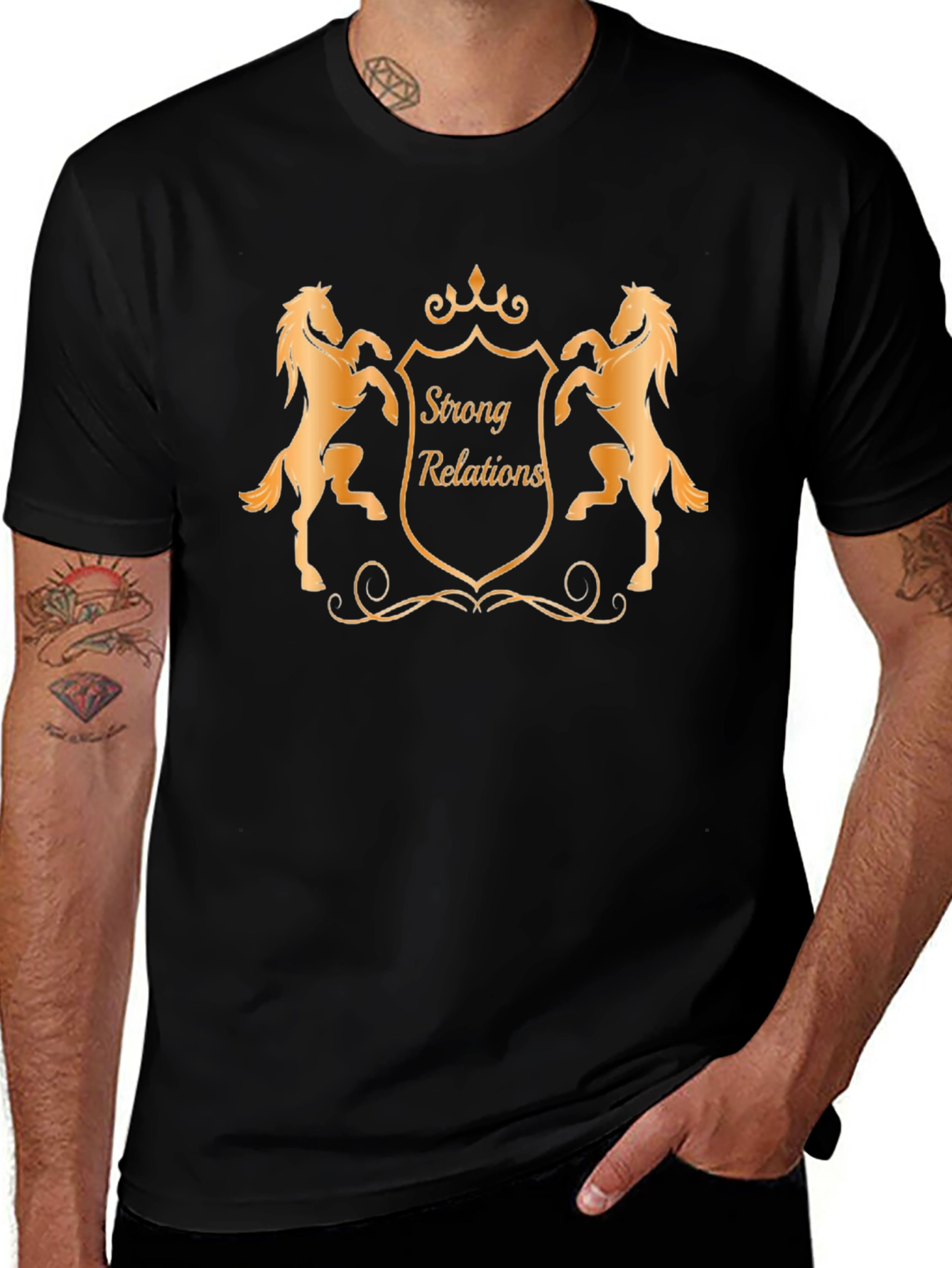 Strong Relations Graphic Tee - Black