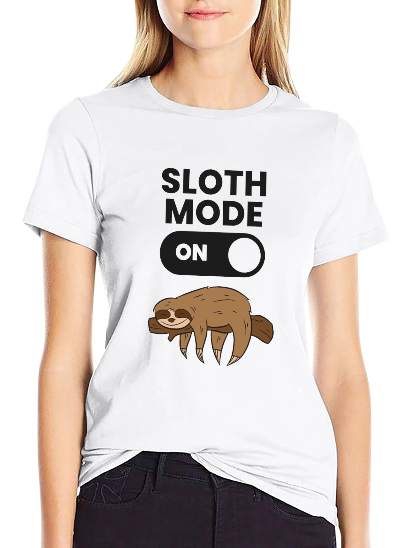 Sloth Mode On Graphic T-Shirt - Relaxed Fit