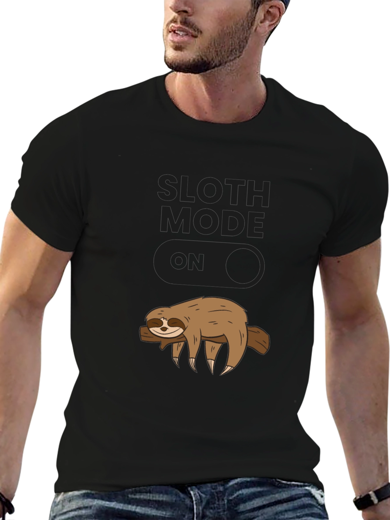 Sloth Mode On Graphic T-Shirt - Relaxed Fit