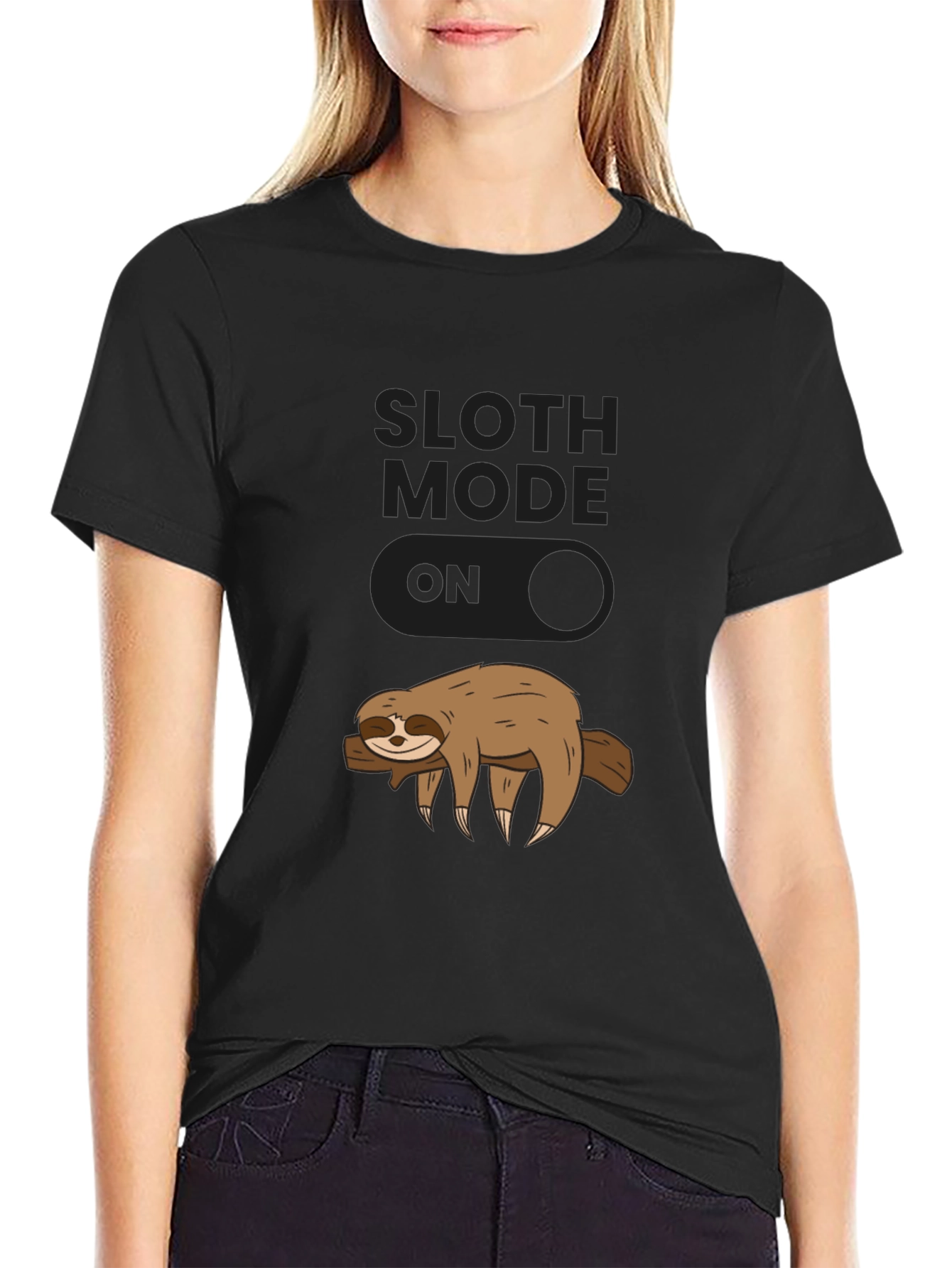 Sloth Mode On Graphic T-Shirt - Relaxed Fit