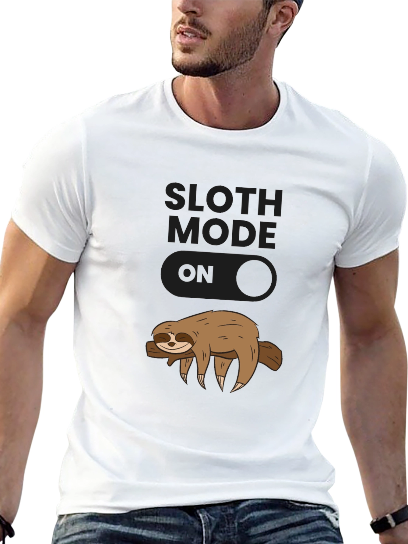 Sloth Mode On Graphic T-Shirt - Relaxed Fit
