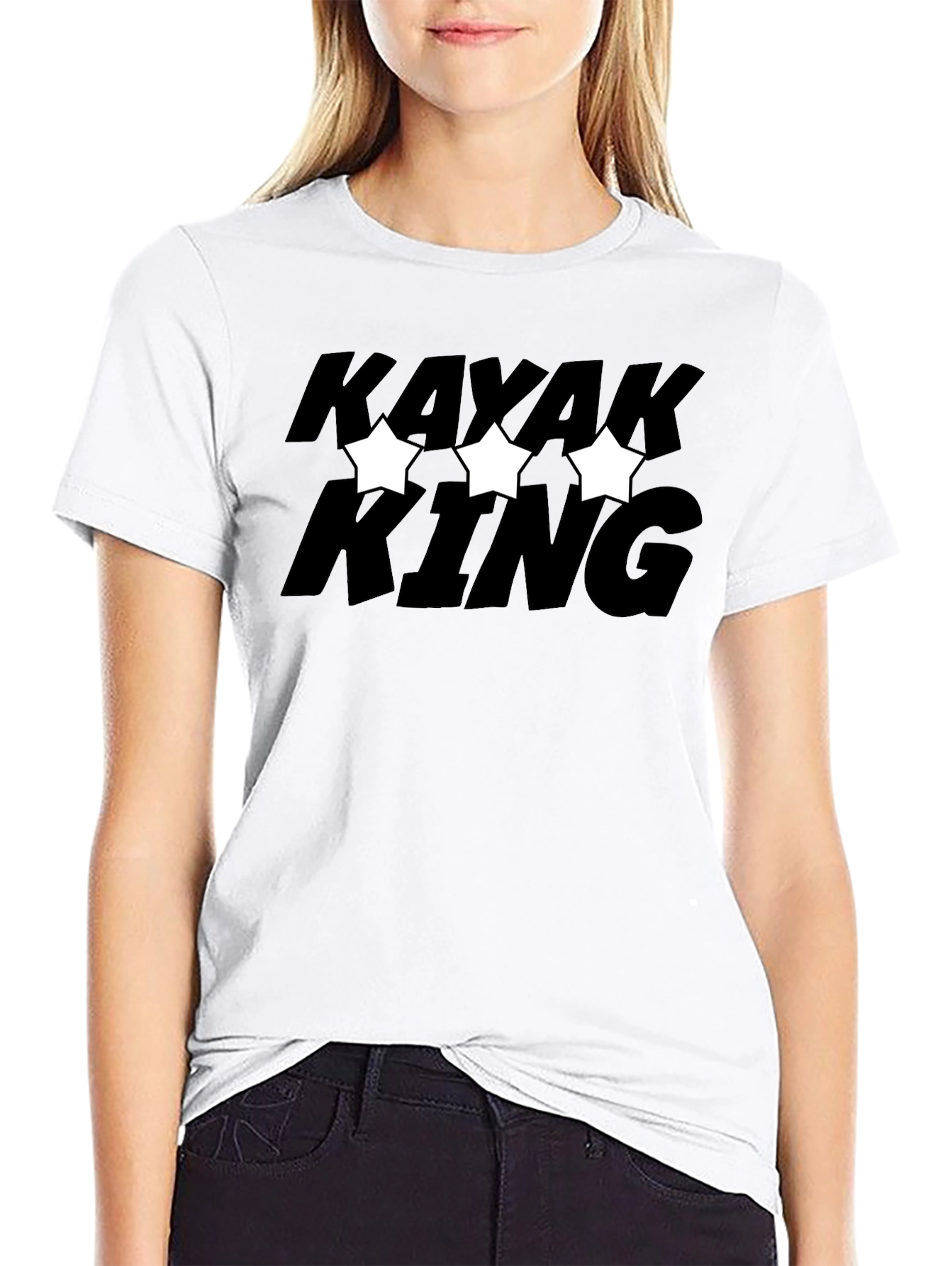 Kayak King T-Shirt - Black Graphic Tee
