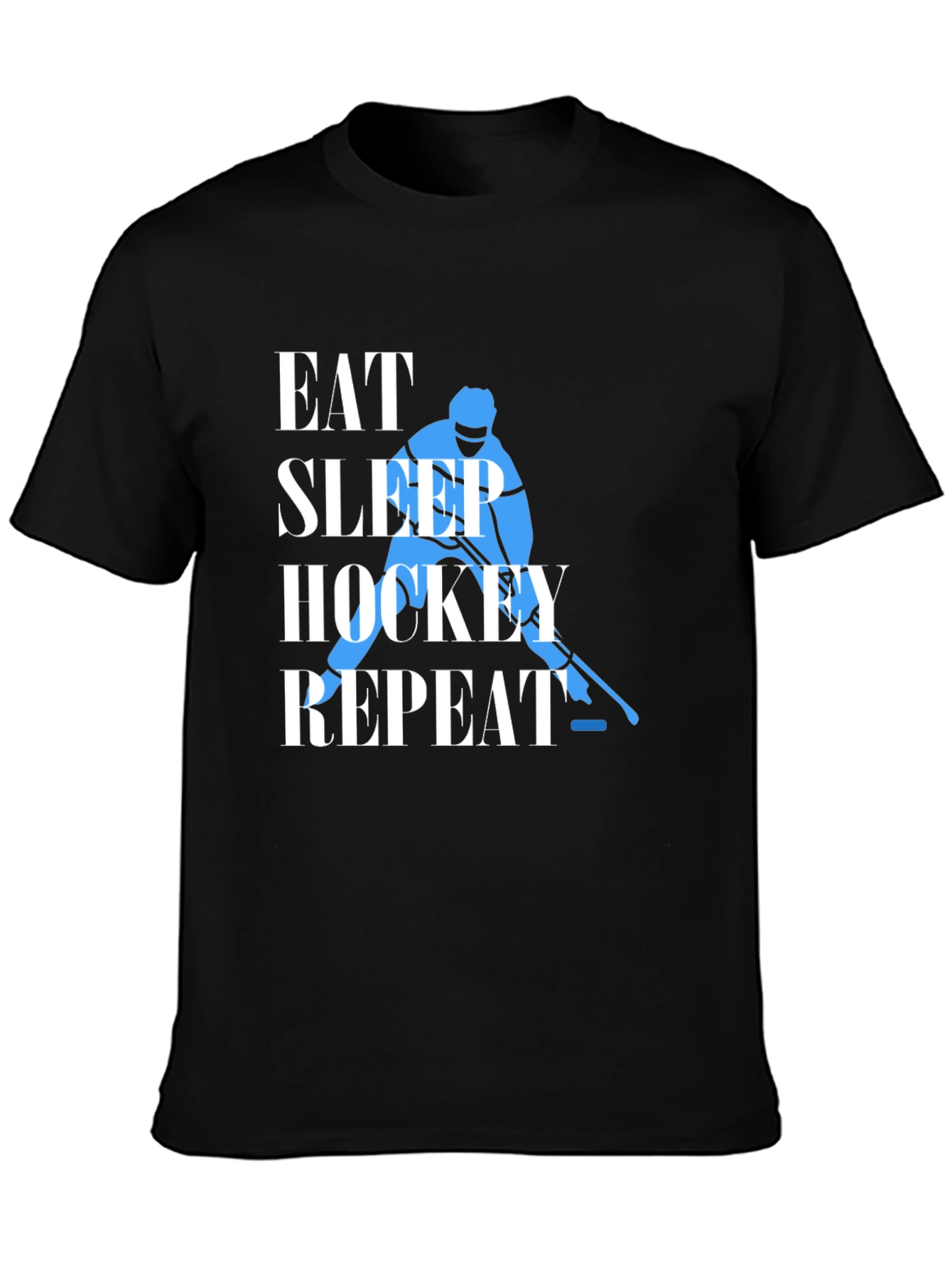 Eat Sleep Hockey Repeat Graphic Tee