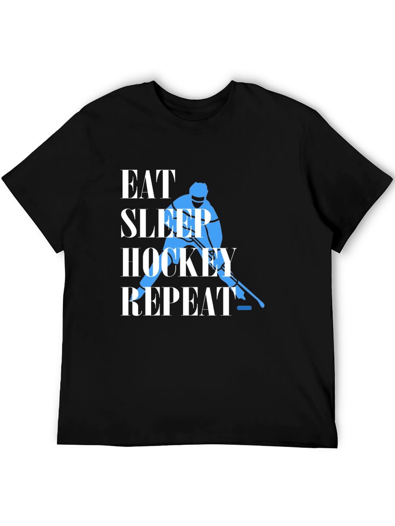 Eat Sleep Hockey Repeat Graphic Tee