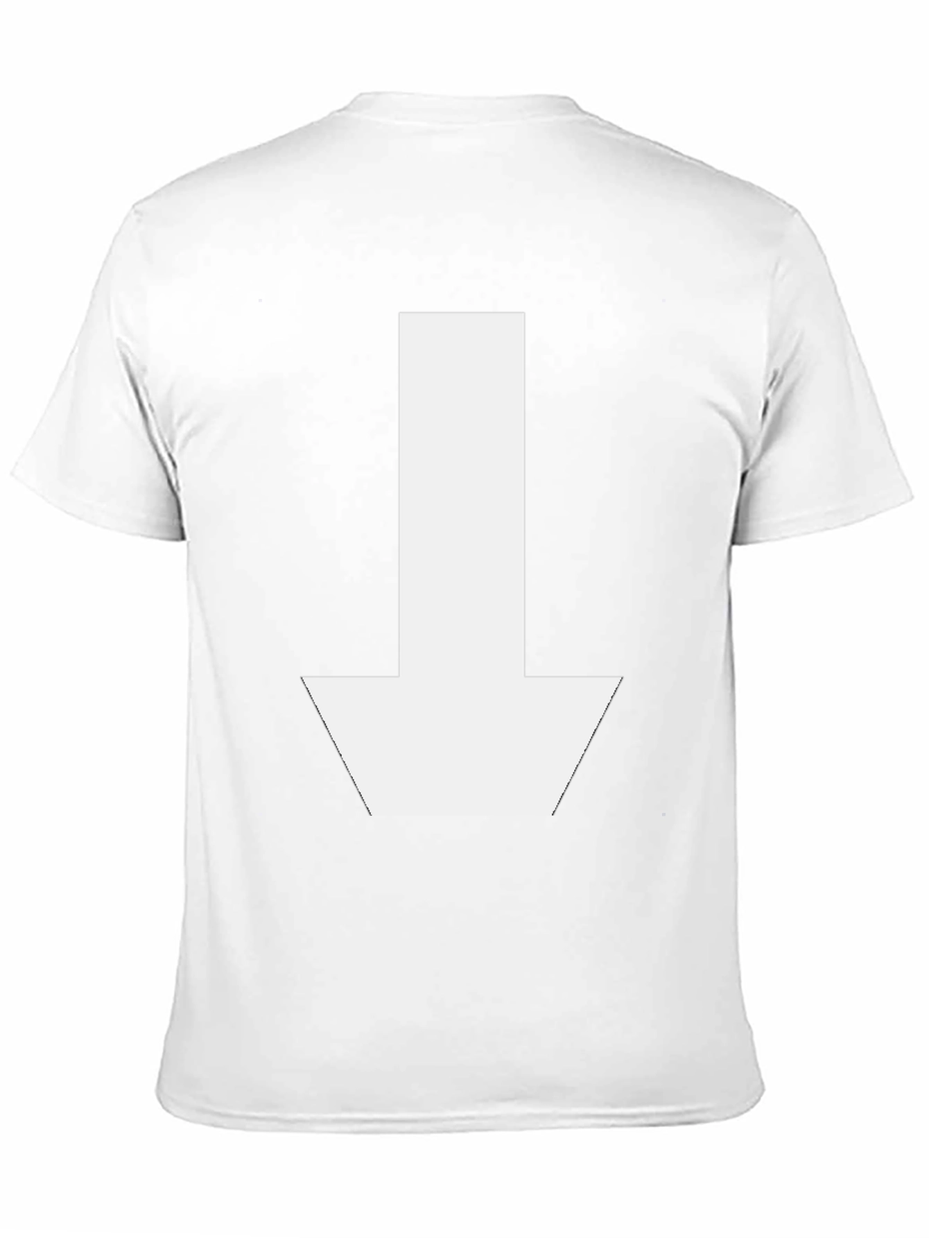 Down Arrow Graphic T-Shirt - Casual Black Tee