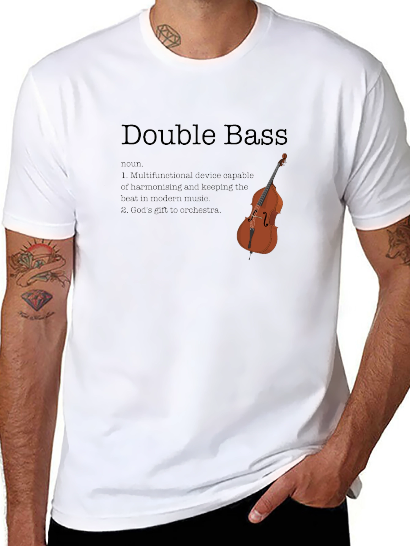 Double Bass Definition T-Shirt - Musician Gift