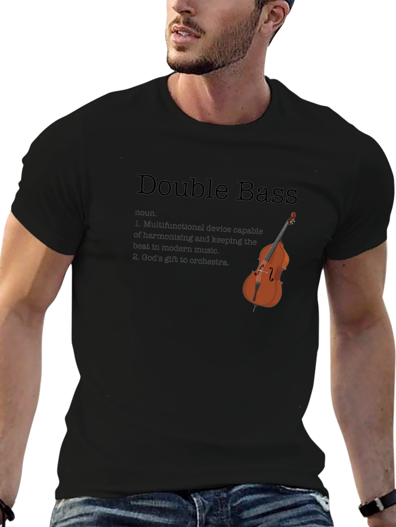 Double Bass Definition T-Shirt - Musician Gift