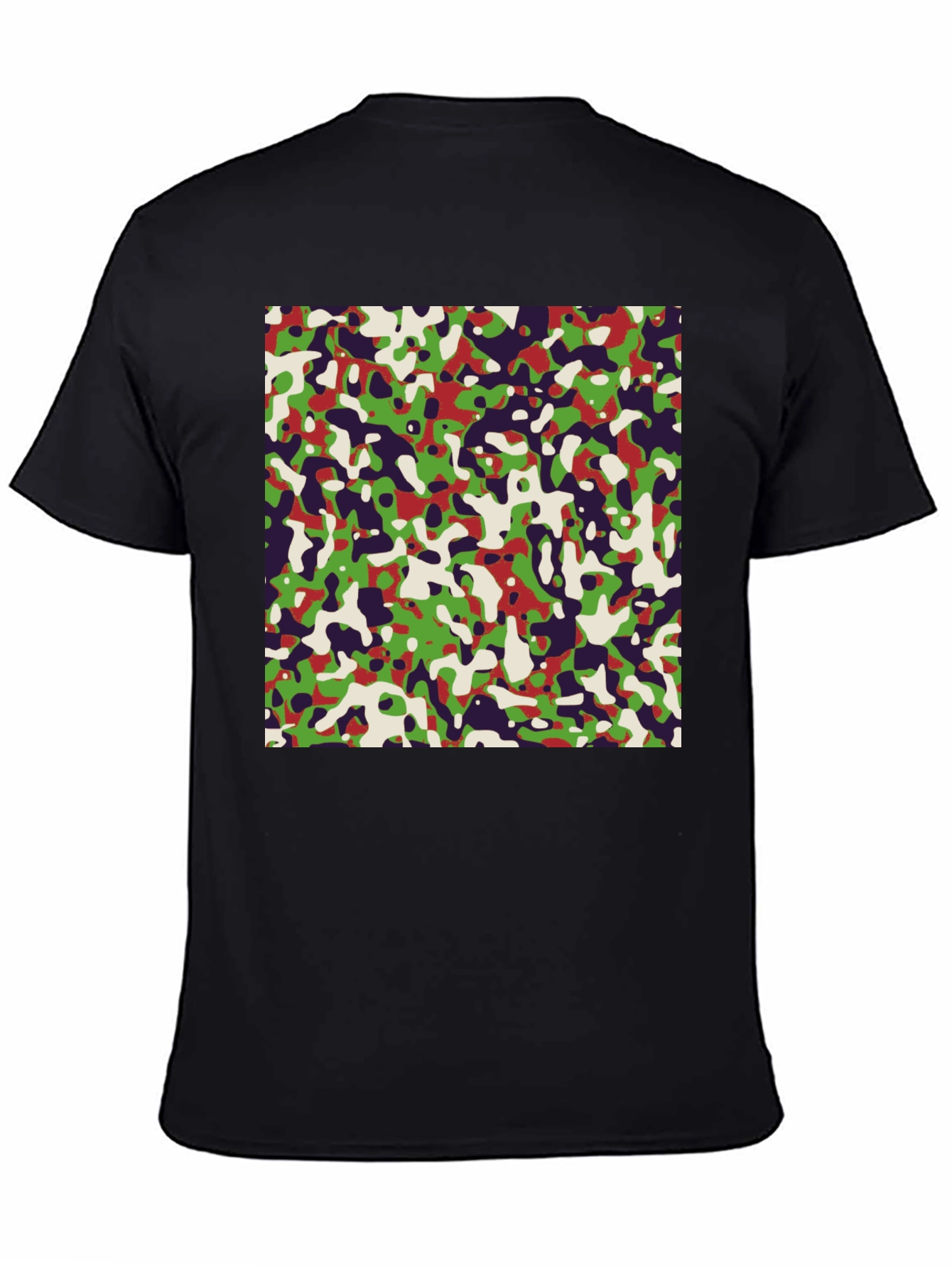 Abstract Camo Graphic Tee - Modern Urban Style
