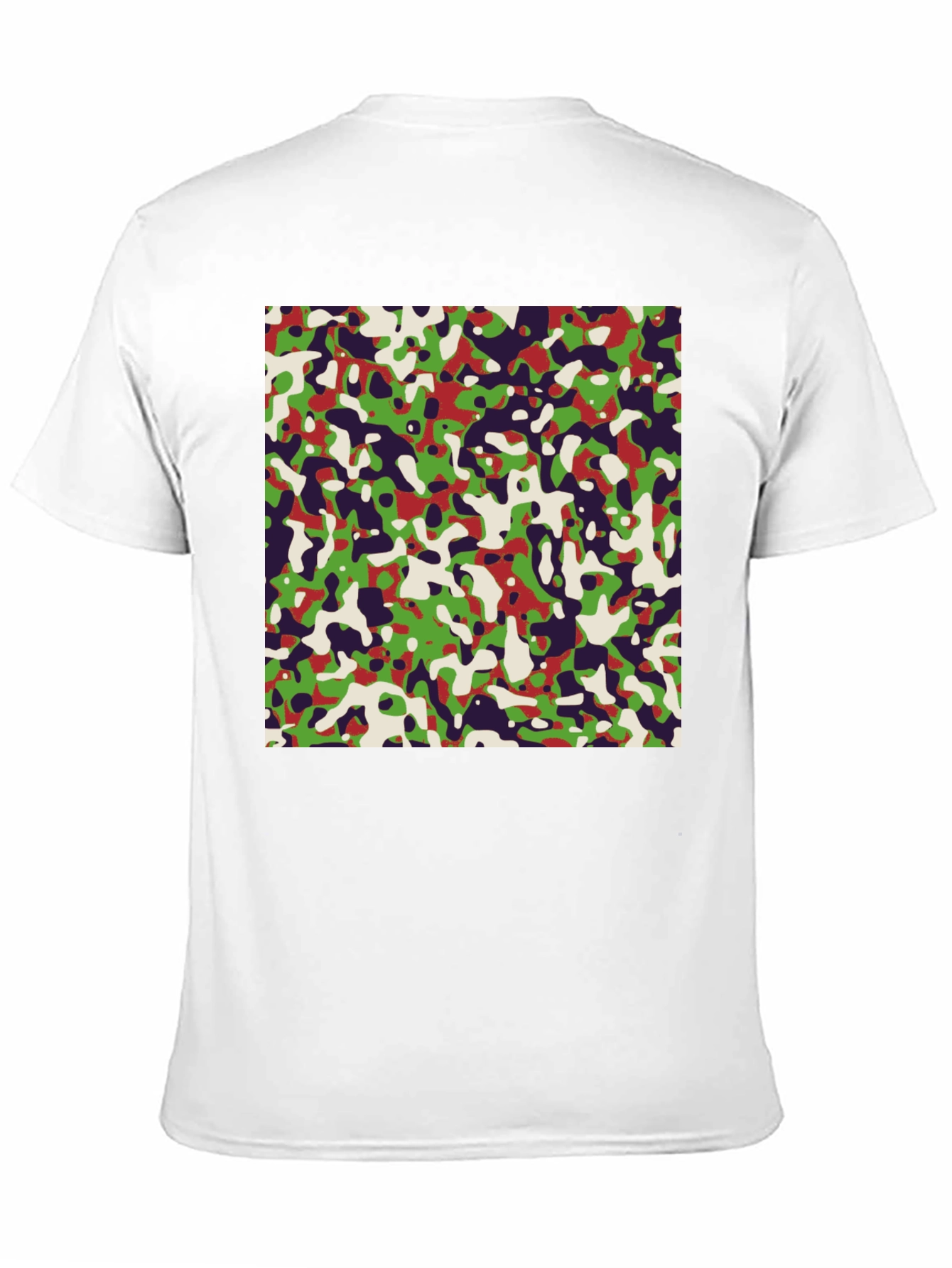 Abstract Camo Graphic Tee - Modern Urban Style