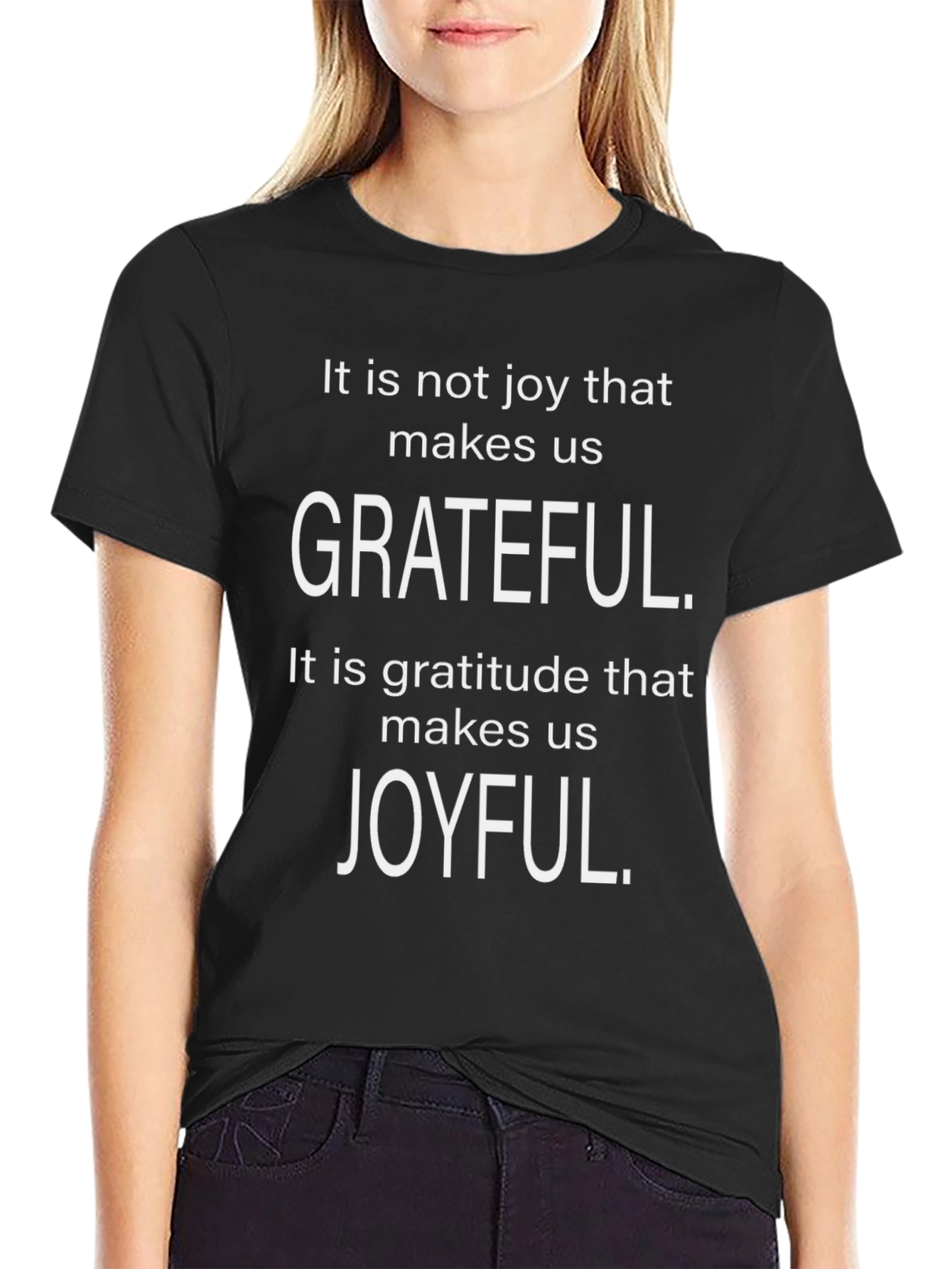 Grateful Joyful Graphic Tee - Motivational Shirt