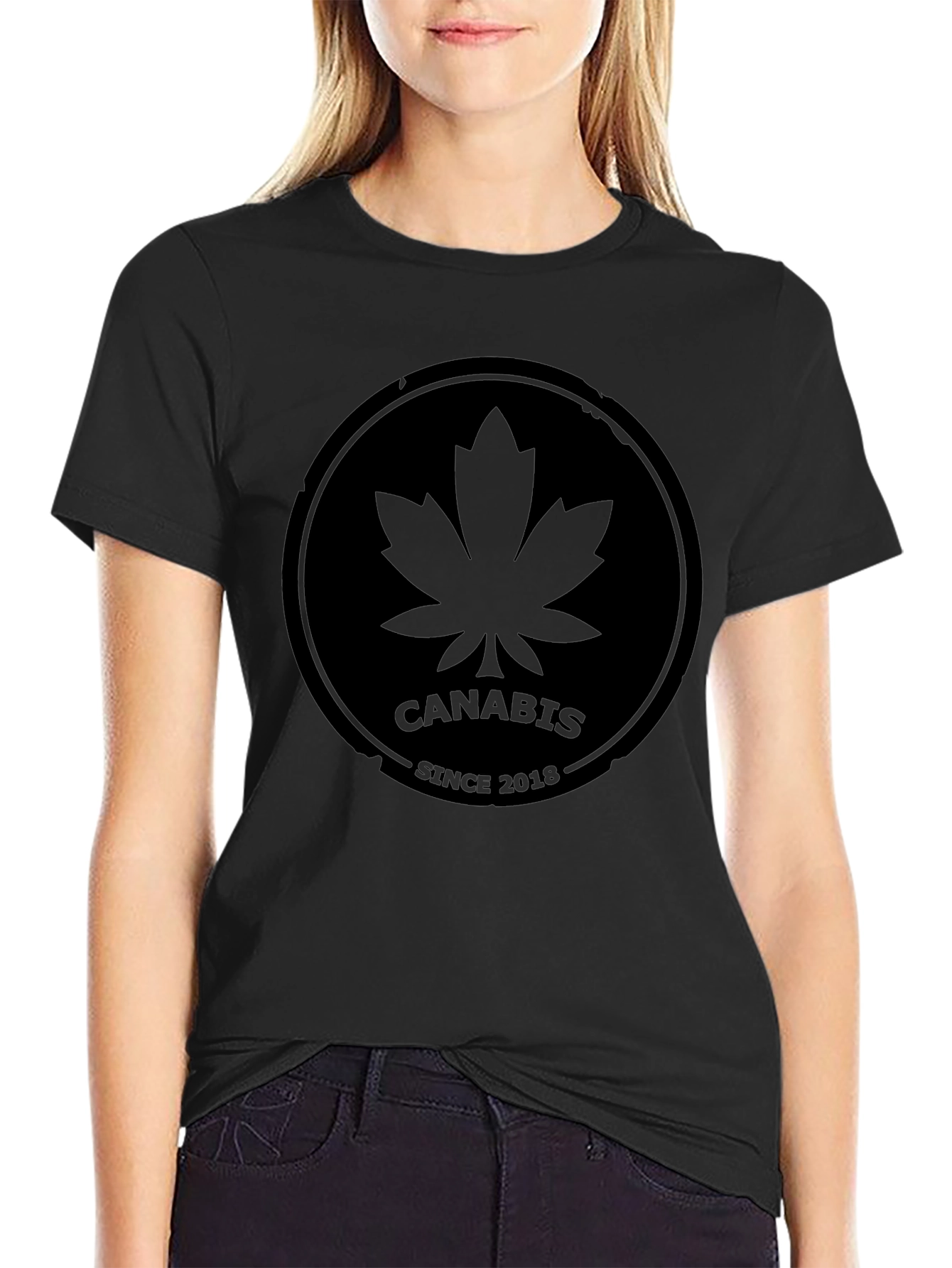Cannabis Since 2018 Black T-Shirt