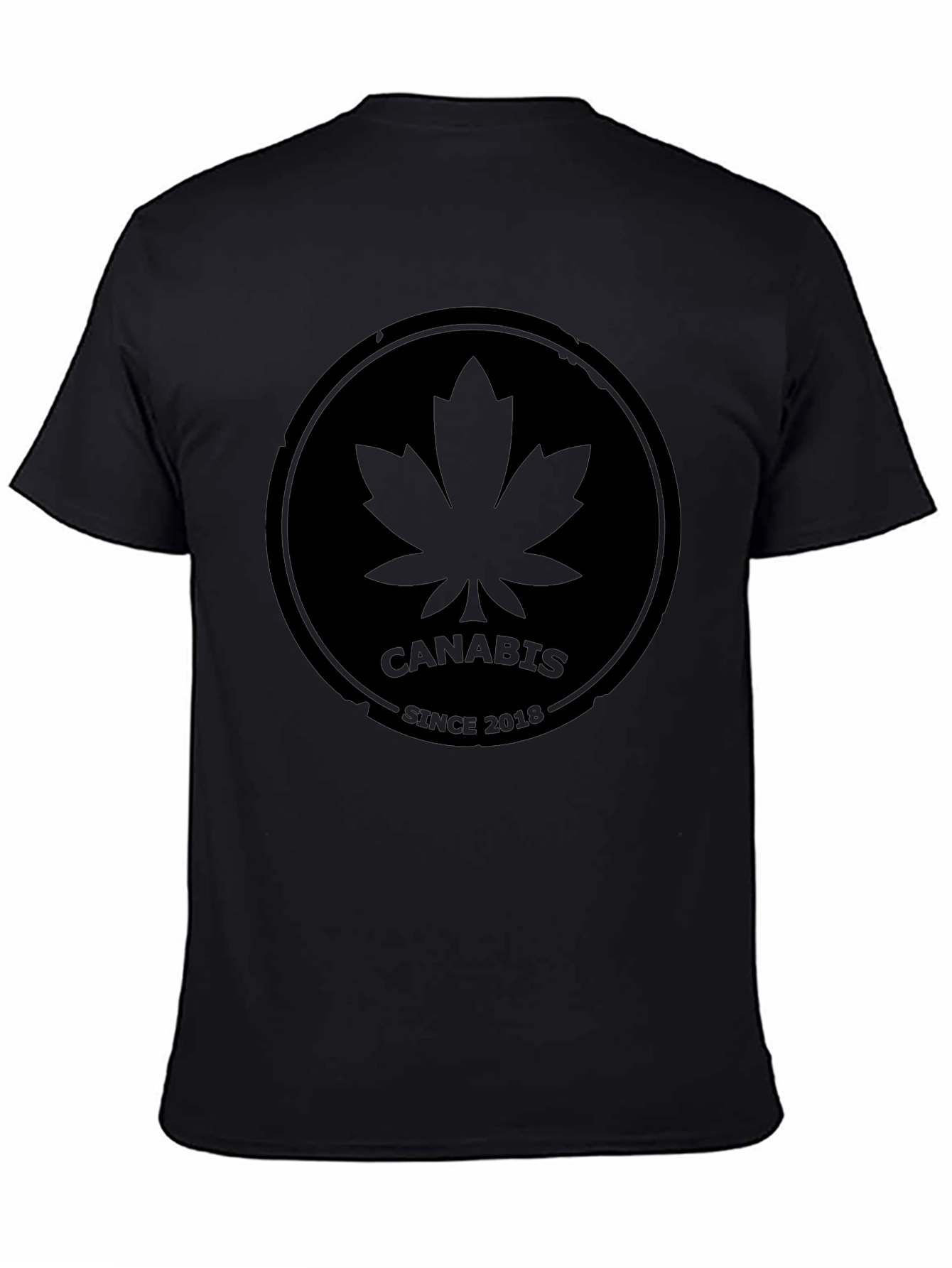 Cannabis Since 2018 Black T-Shirt