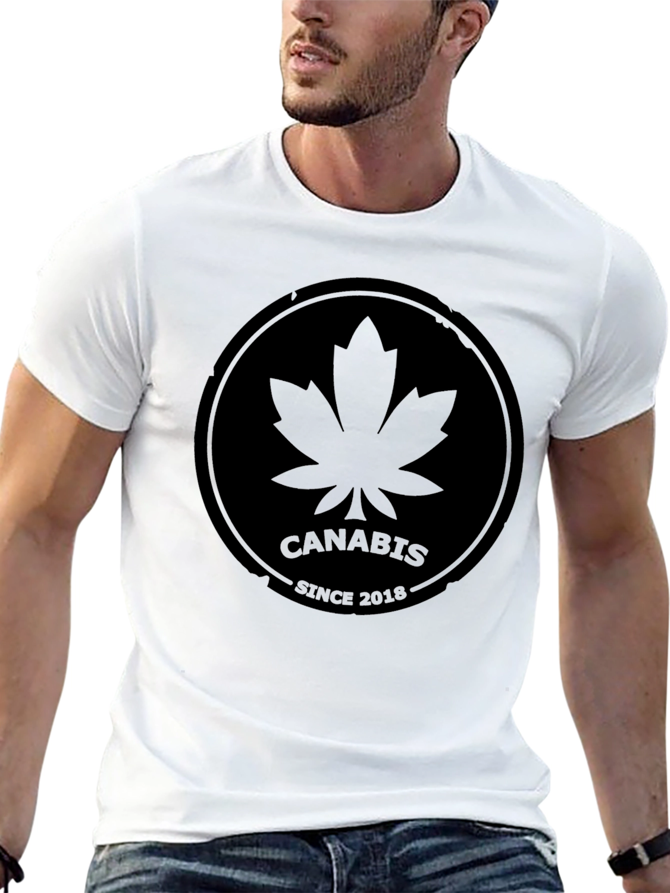 Cannabis Since 2018 Black T-Shirt