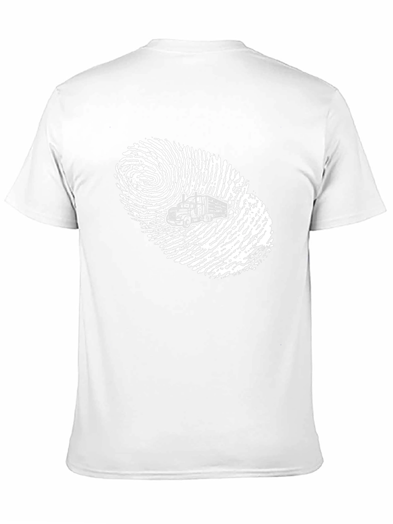 Truckers Identity T-Shirt - Unique Fingerprint Design