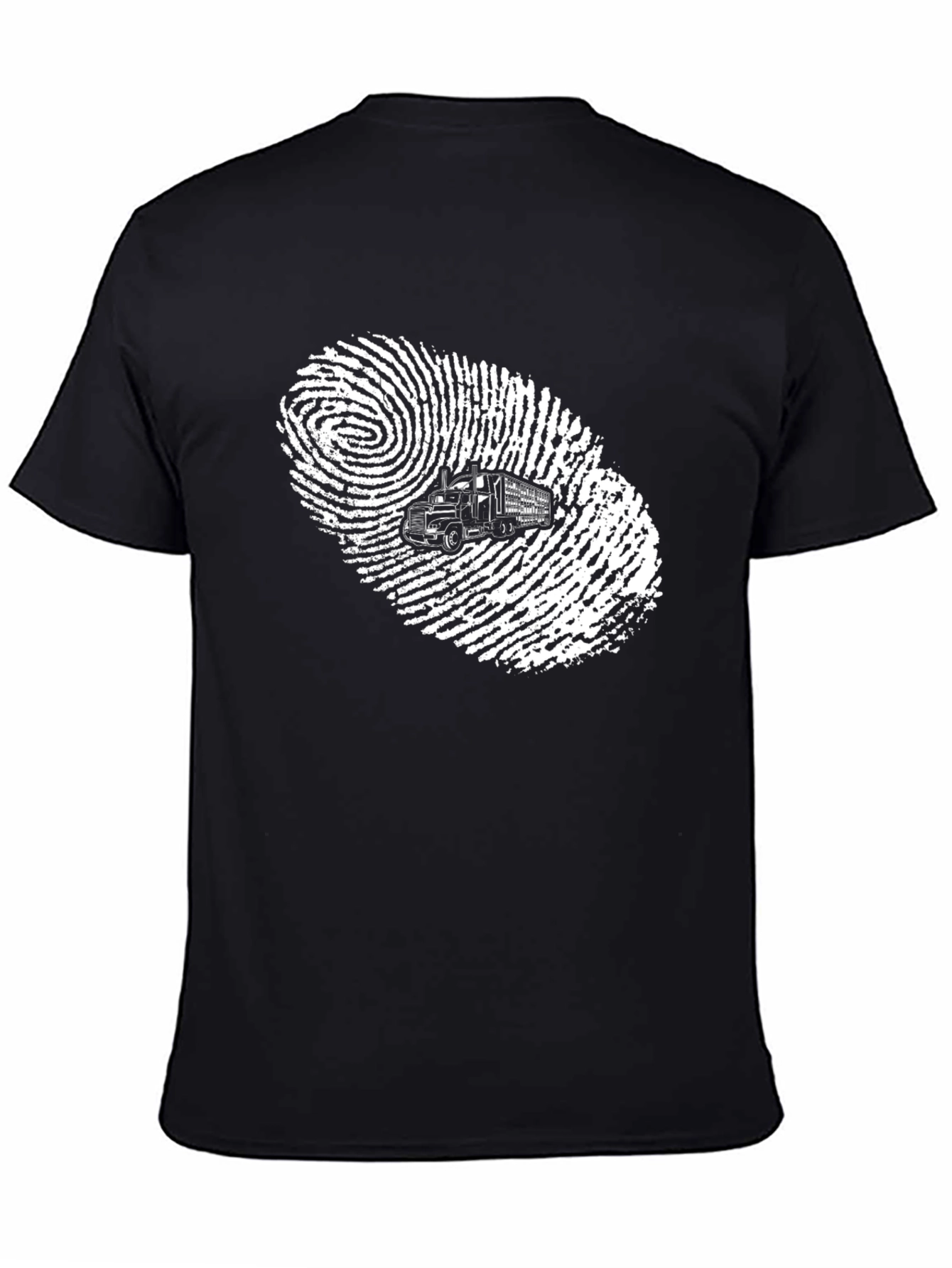 Truckers Identity T-Shirt - Unique Fingerprint Design