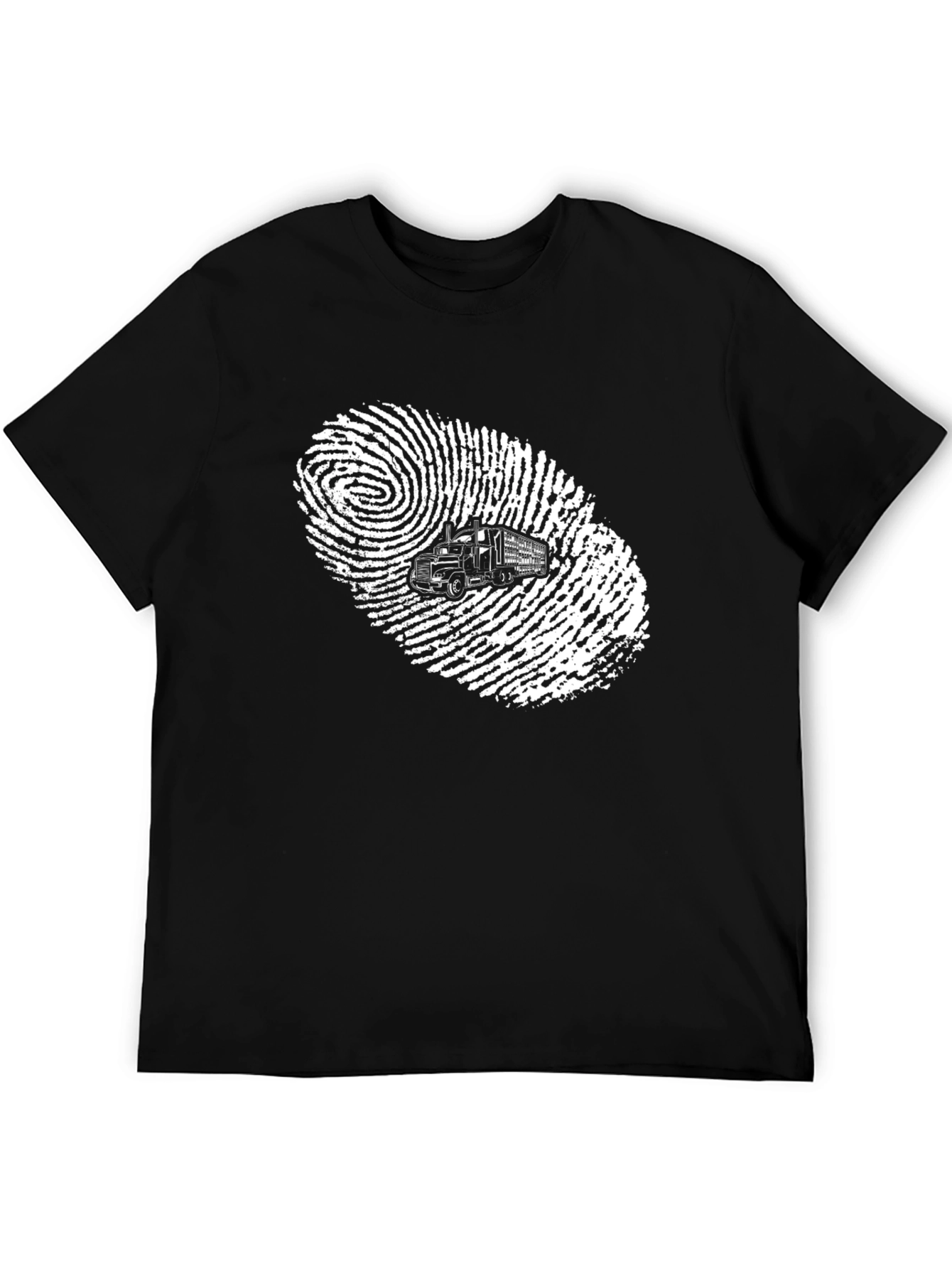Truckers Identity T-Shirt - Unique Fingerprint Design