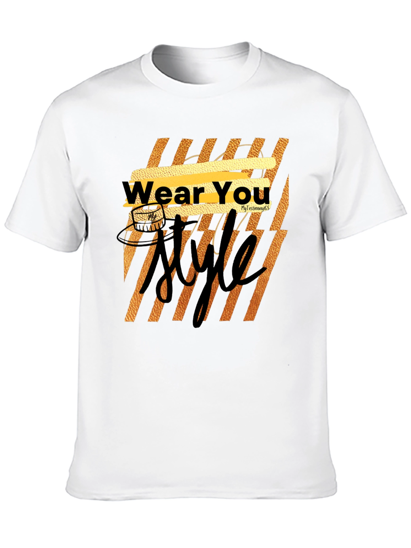 Wear You Style Black Graphic Tee