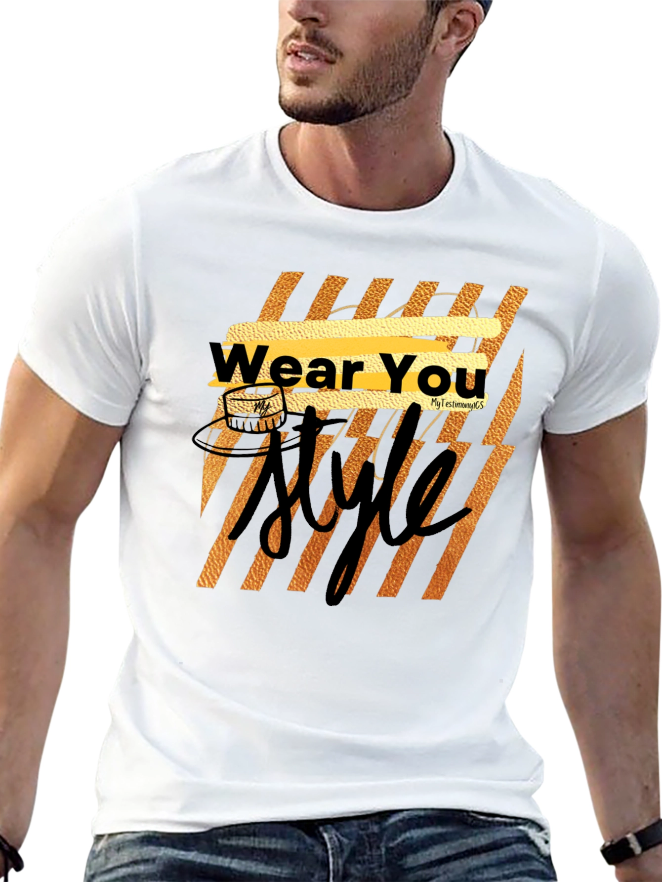 Wear You Style Black Graphic Tee
