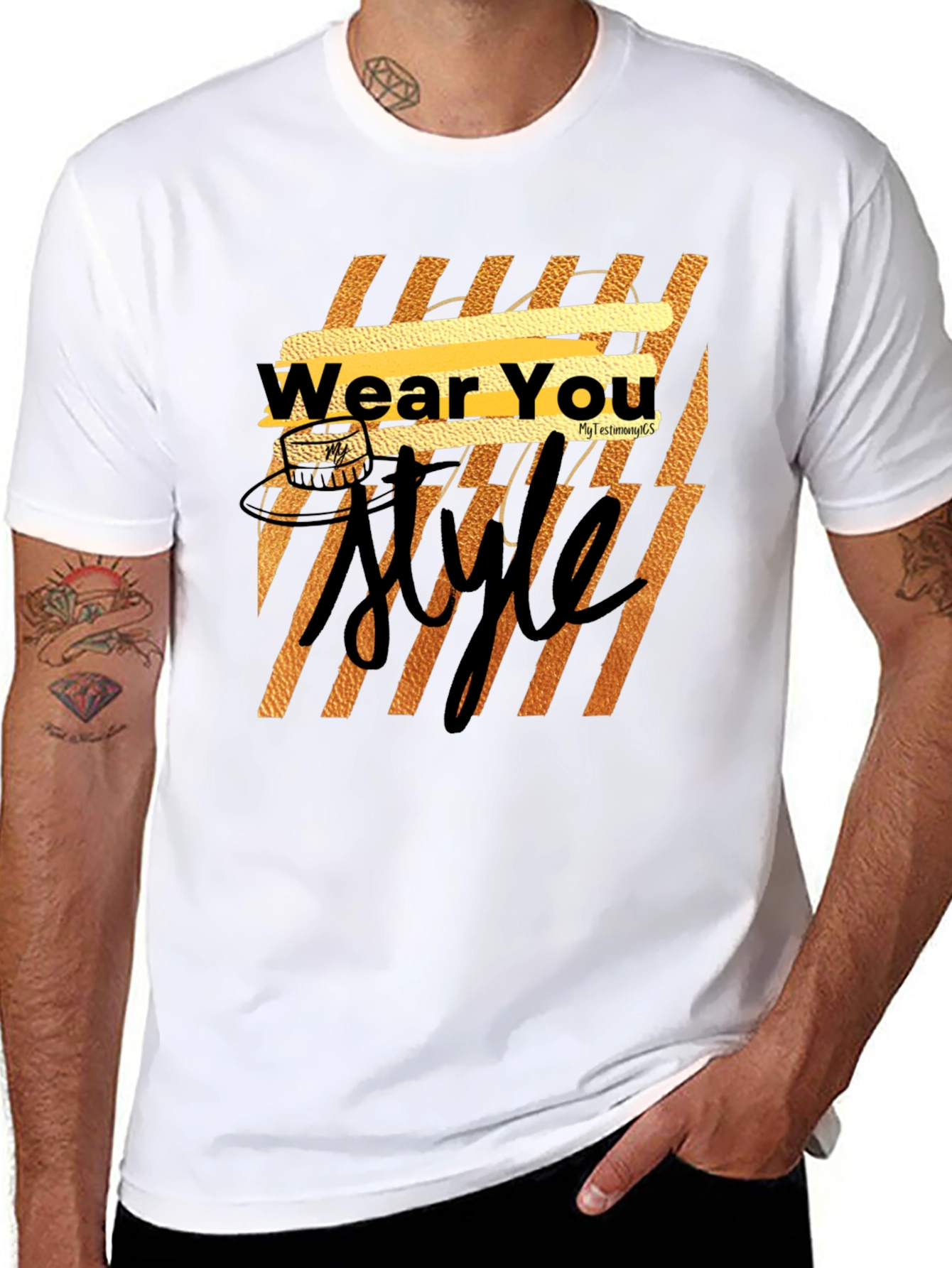Wear You Style Black Graphic Tee