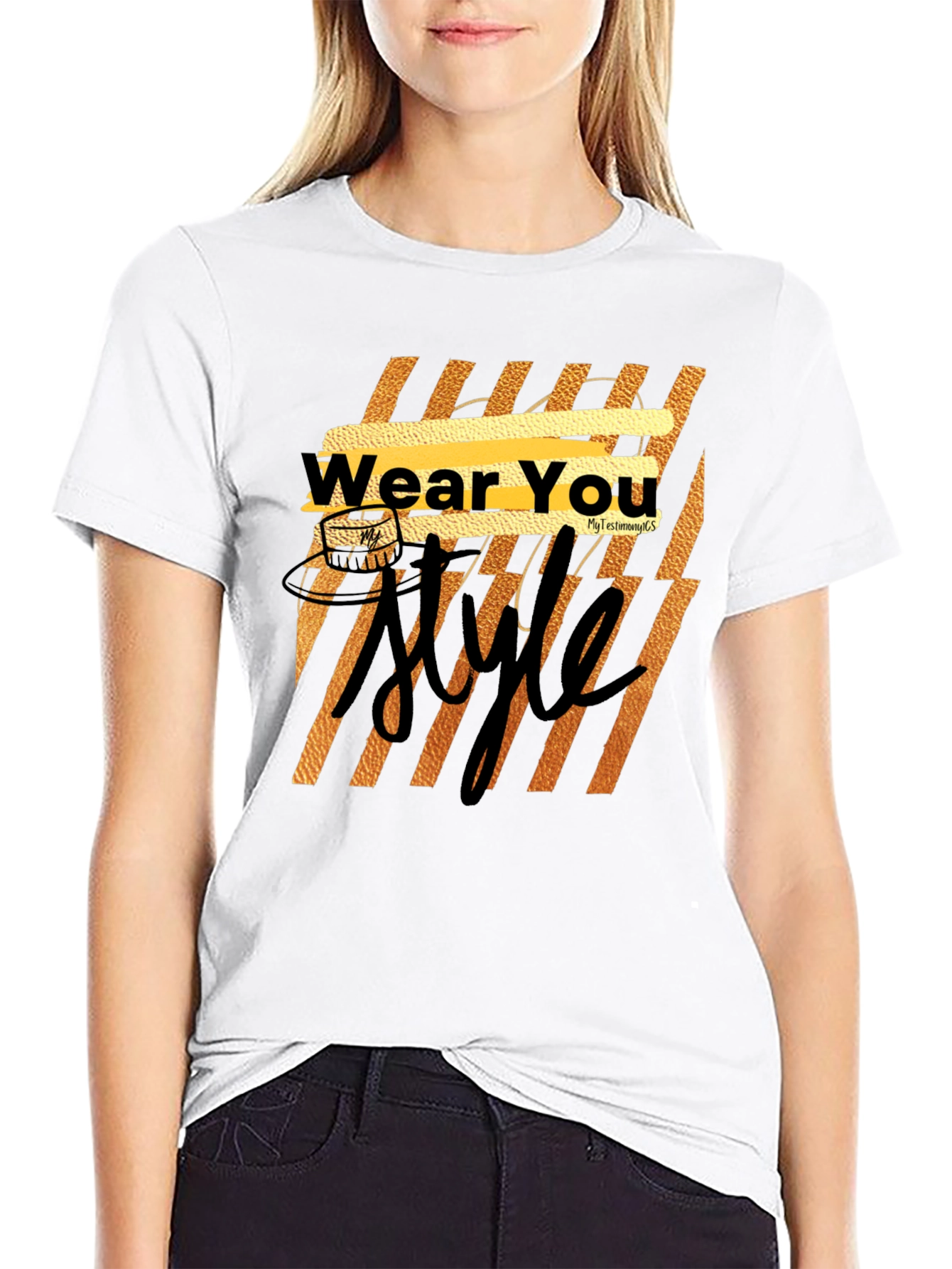 Wear You Style Black Graphic Tee