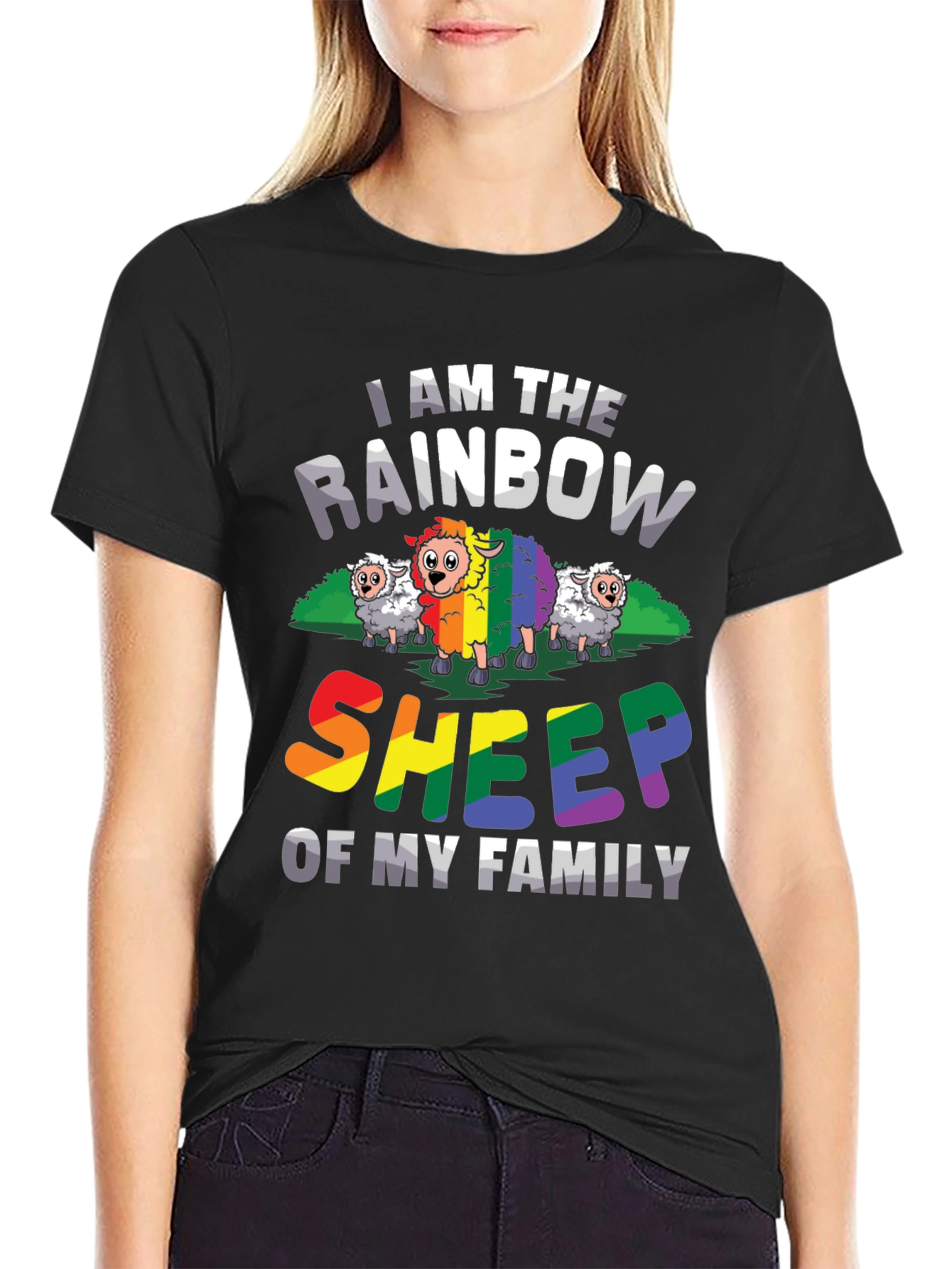 Rainbow Sheep T-Shirt - LGBTQ Pride Apparel