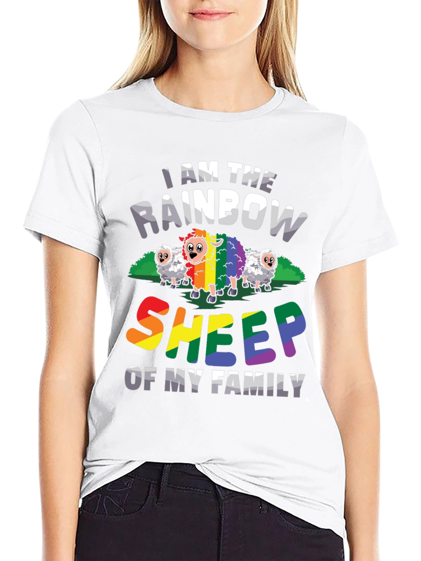 Rainbow Sheep T-Shirt - LGBTQ Pride Apparel