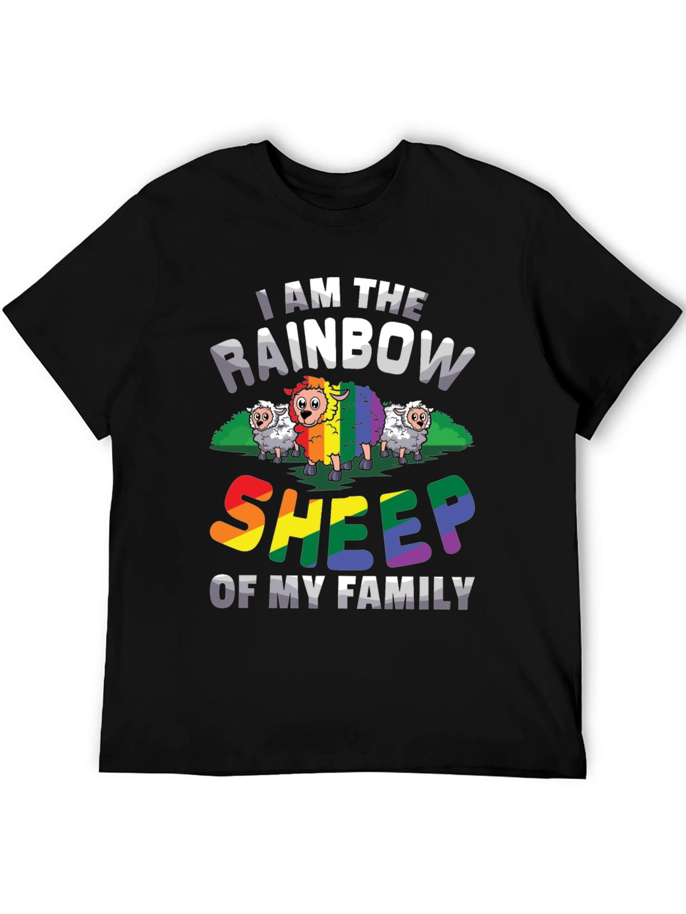 Rainbow Sheep T-Shirt - LGBTQ Pride Apparel