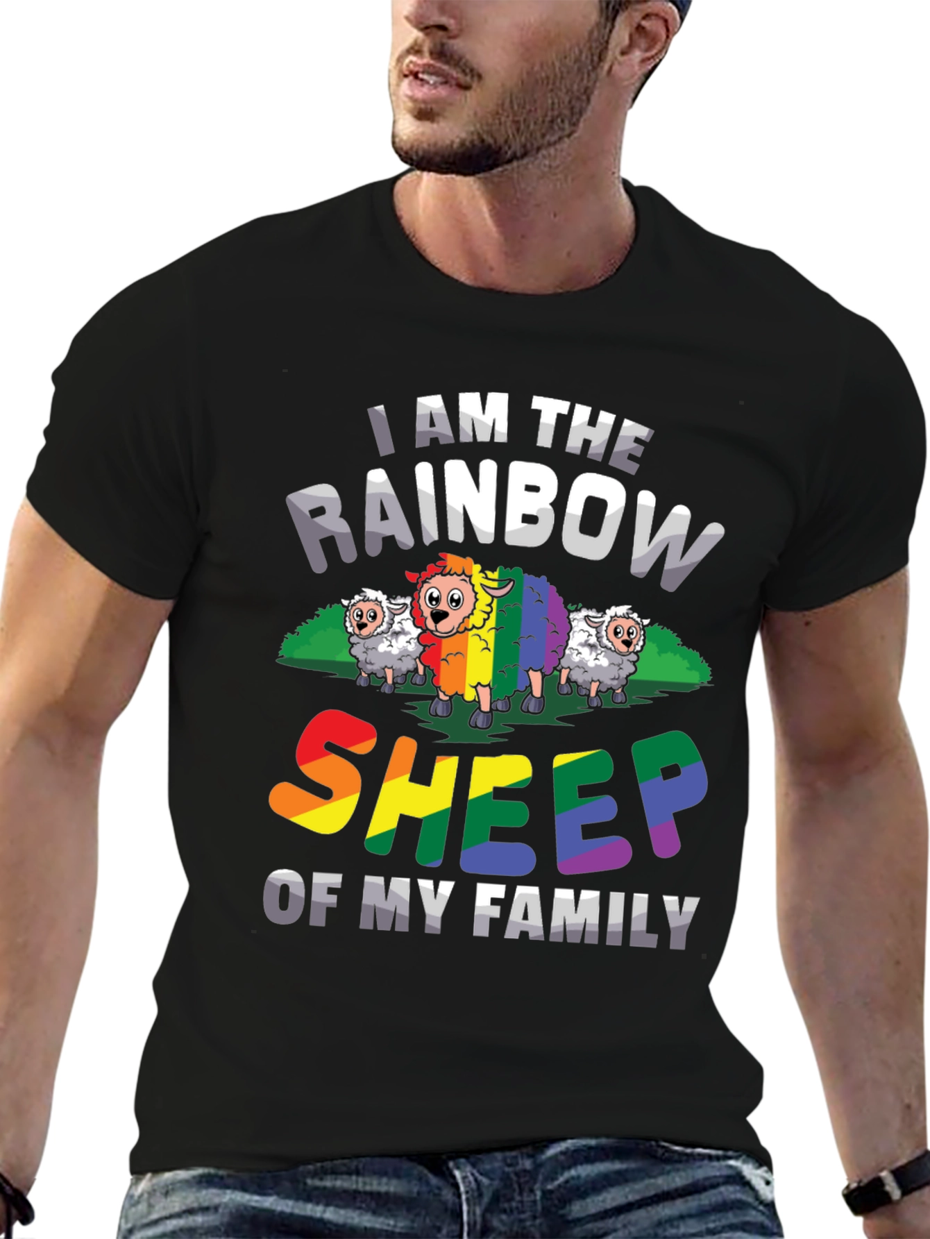 Rainbow Sheep T-Shirt - LGBTQ Pride Apparel