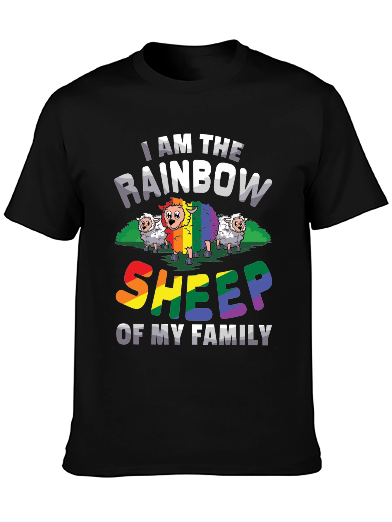 Rainbow Sheep T-Shirt - LGBTQ Pride Apparel