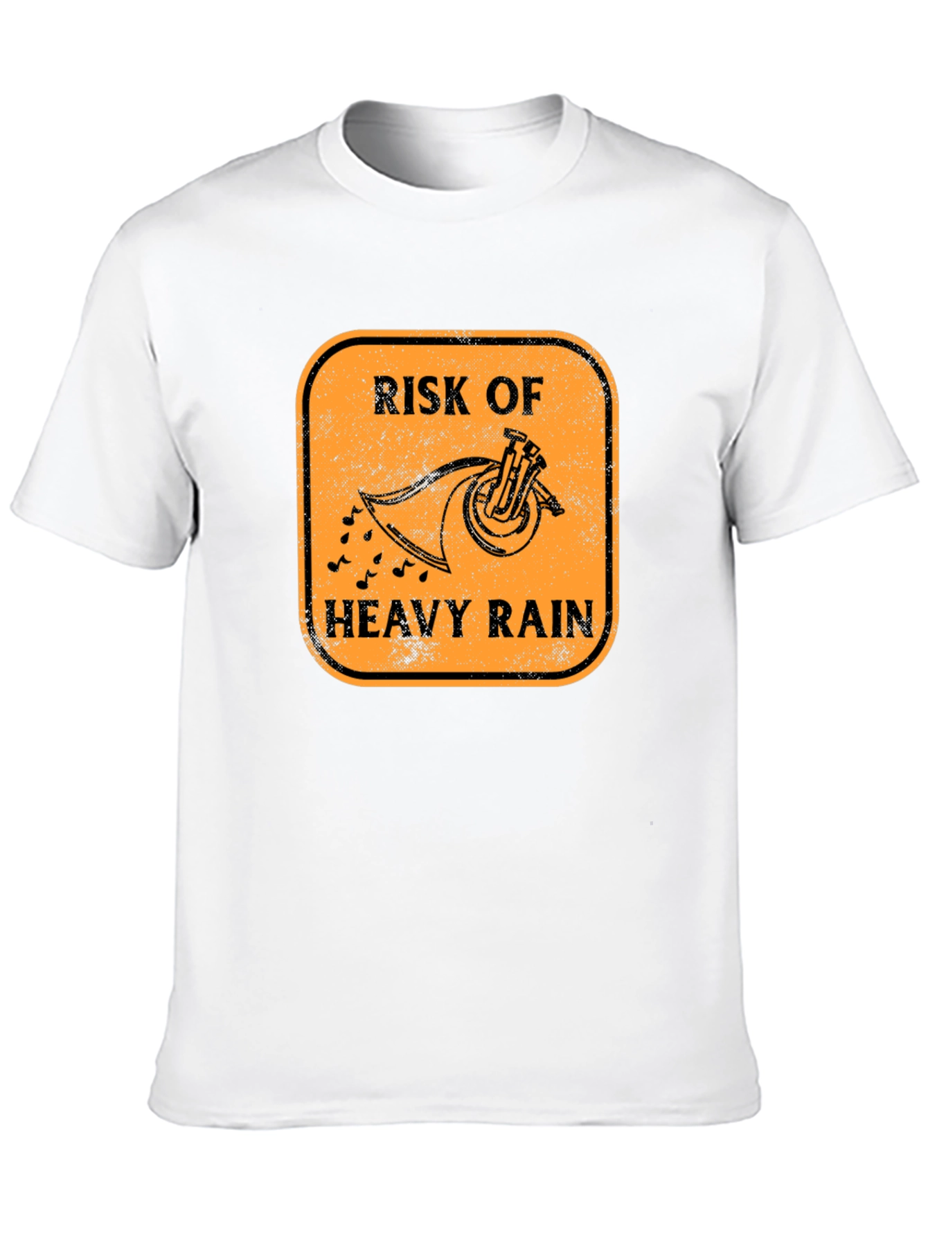 Risk of Heavy Rain Tuba Funny Music T-Shirt