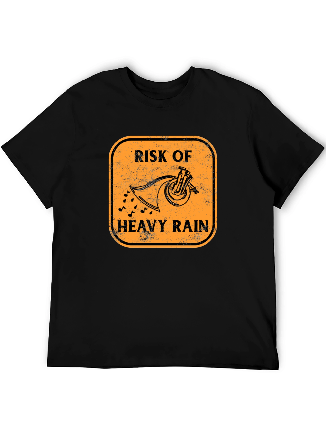 Risk of Heavy Rain Tuba Funny Music T-Shirt
