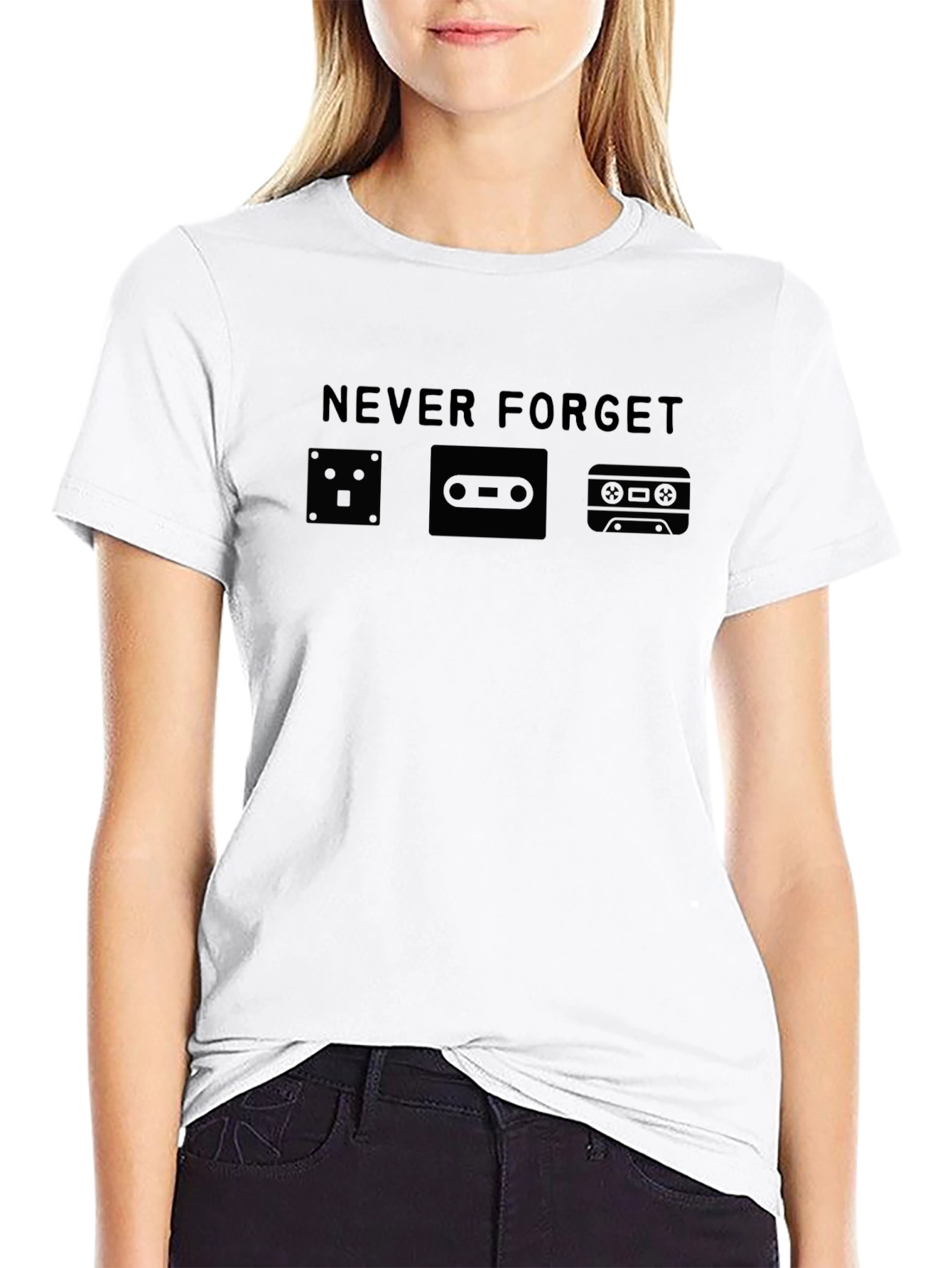 Never Forget: Retro Tech Graphic Tee