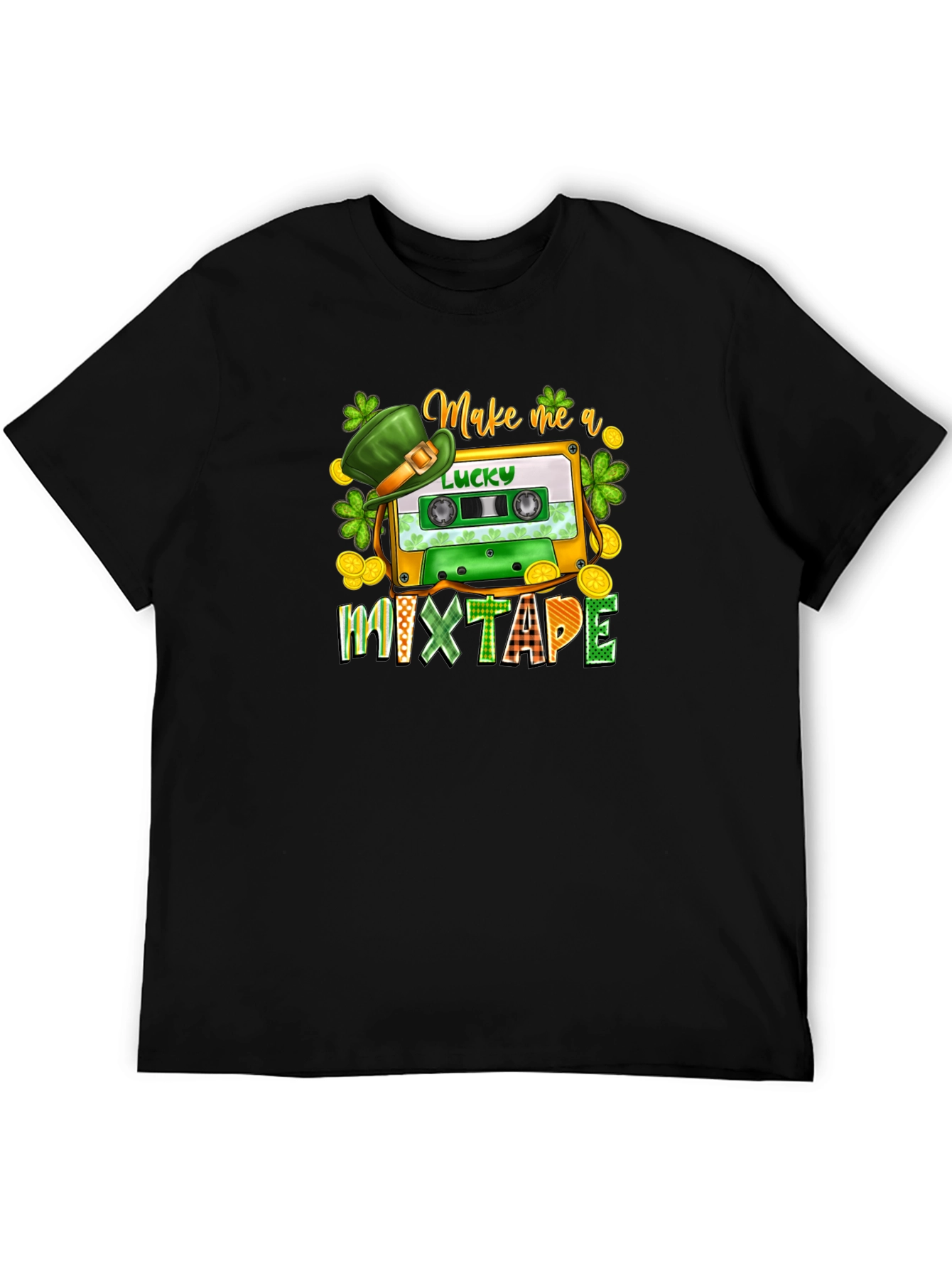 Lucky Mixtape St. Patricks Day Graphic T-Shirt