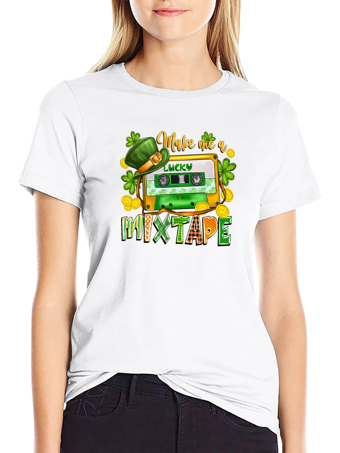 Lucky Mixtape St. Patricks Day Graphic T-Shirt