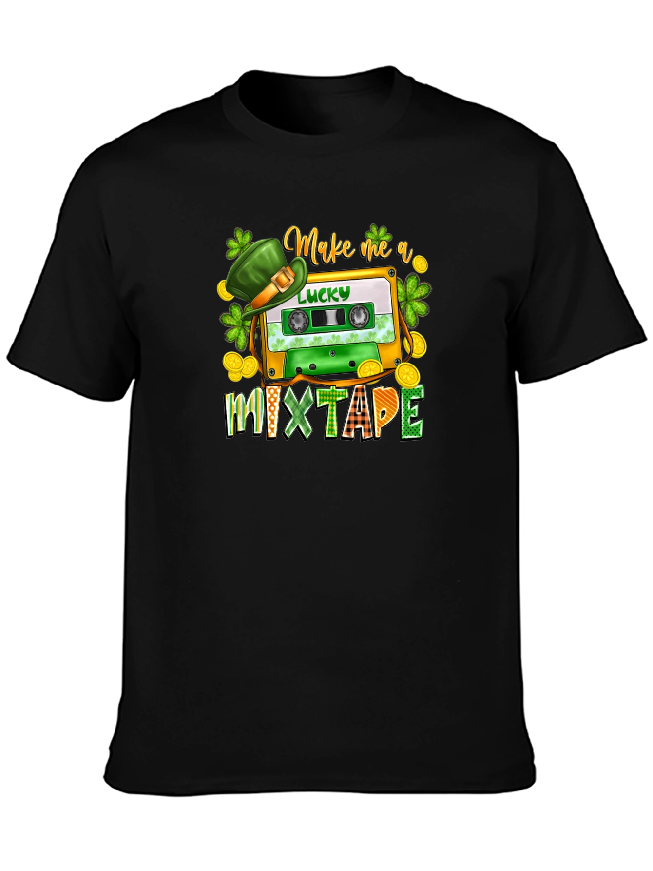 Lucky Mixtape St. Patricks Day Graphic T-Shirt