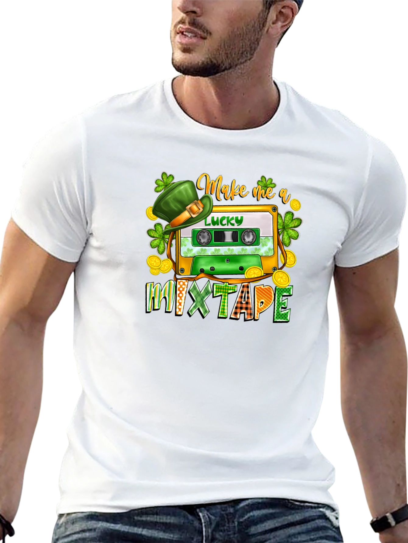 Lucky Mixtape St. Patricks Day Graphic T-Shirt