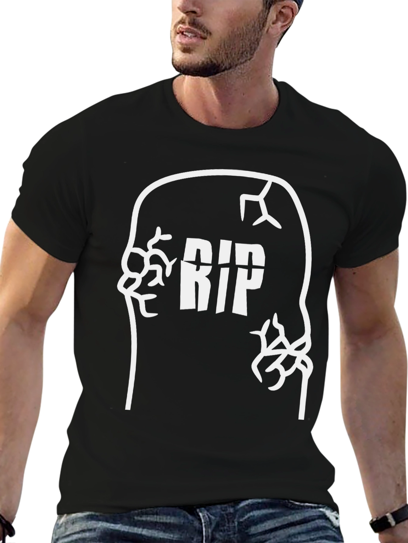 RIP Tombstone Graphic Tee - Spooky Halloween Shirt