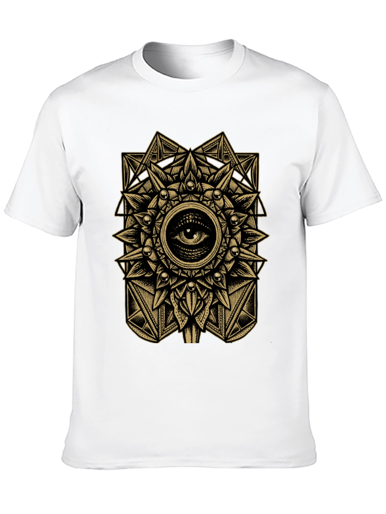 Mystic Eye Mandala Graphic Tee - Black