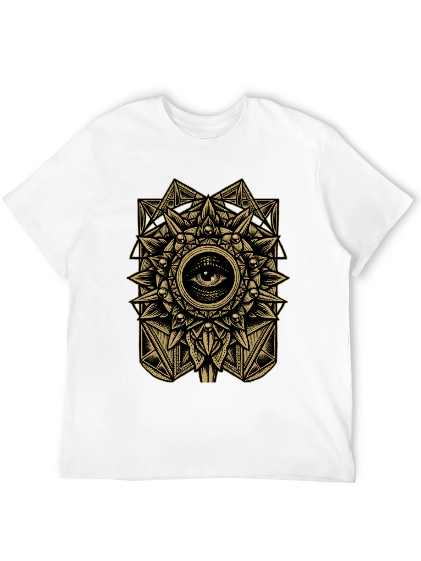 Mystic Eye Mandala Graphic Tee - Black