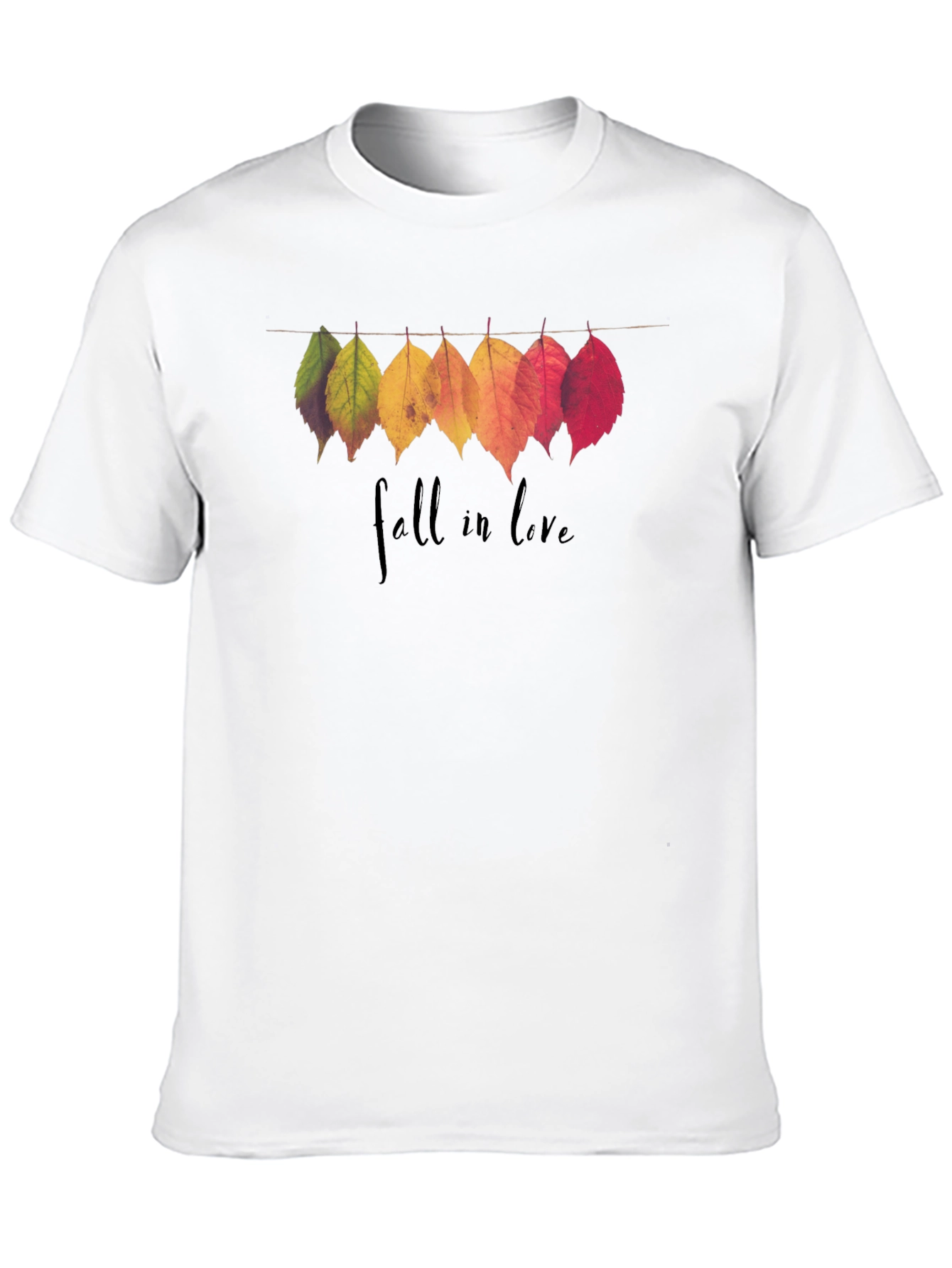 Fall in Love Leaves Graphic T-Shirt