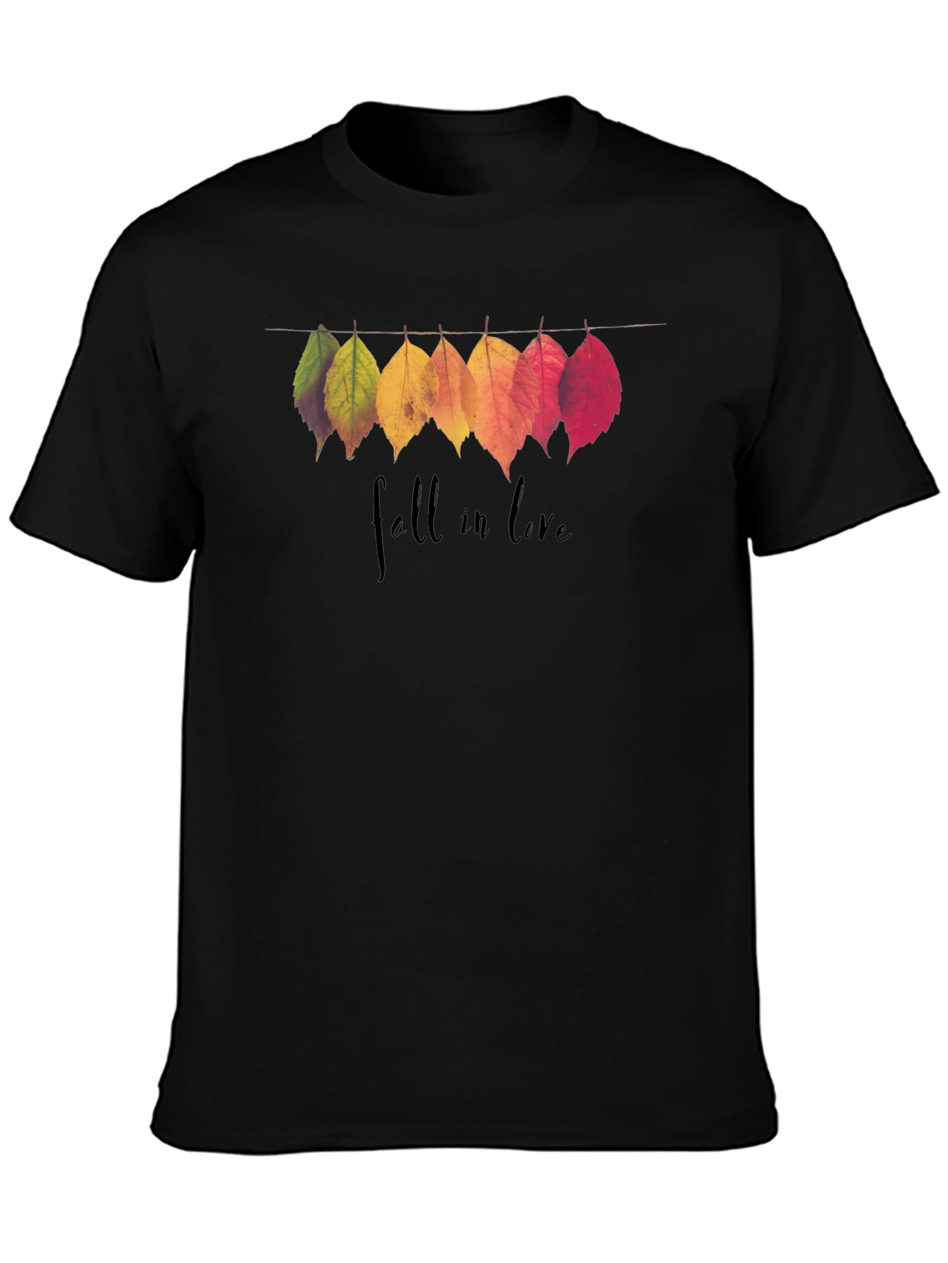 Fall in Love Leaves Graphic T-Shirt