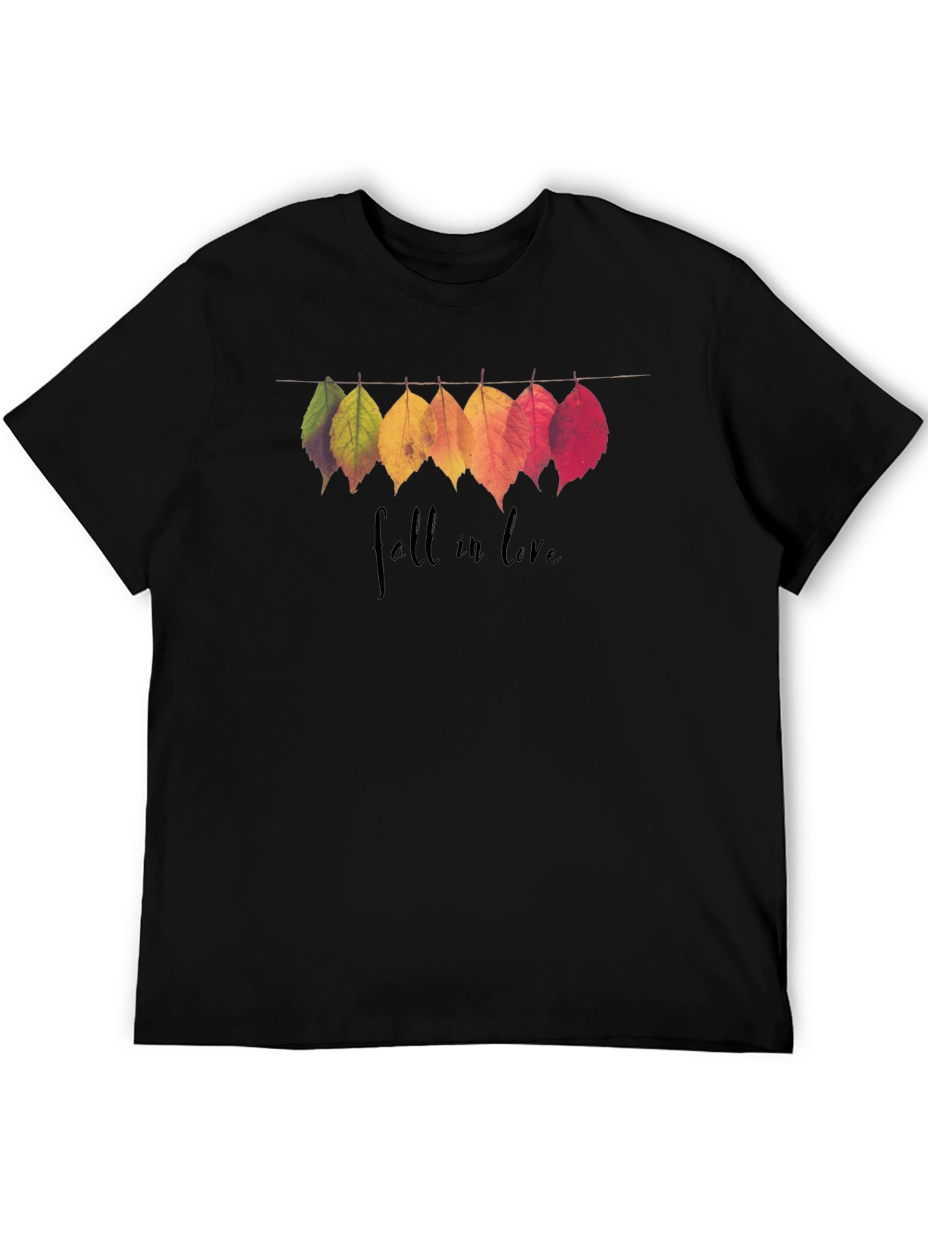 Fall in Love Leaves Graphic T-Shirt