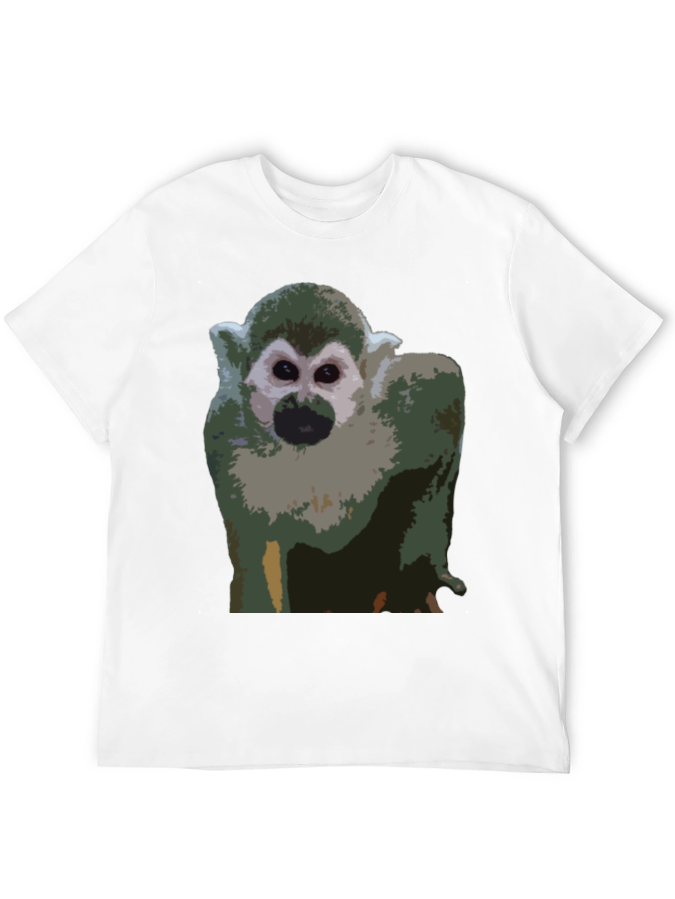 Monkey Graphic T-Shirt - Black Cotton Tee