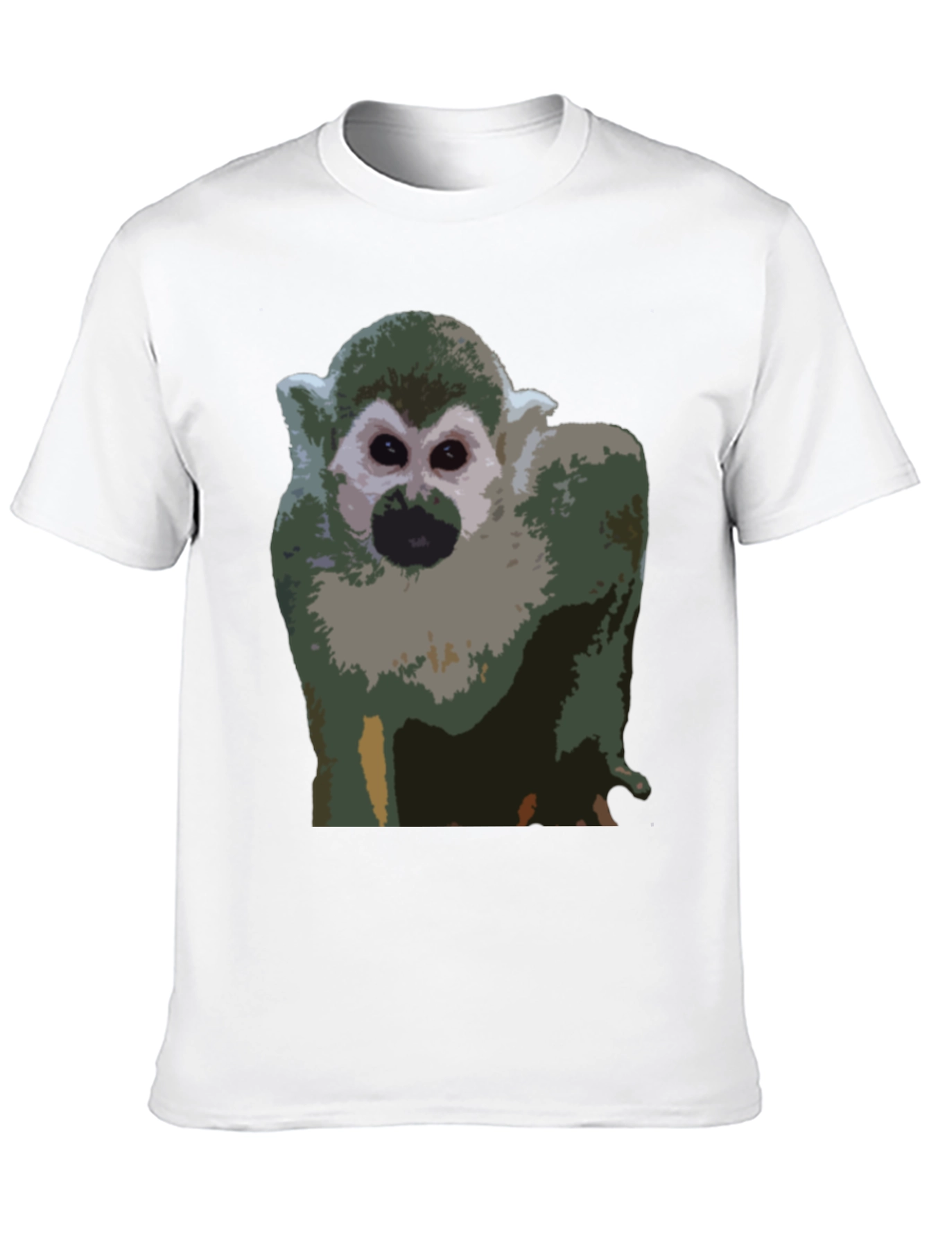 Monkey Graphic T-Shirt - Black Cotton Tee