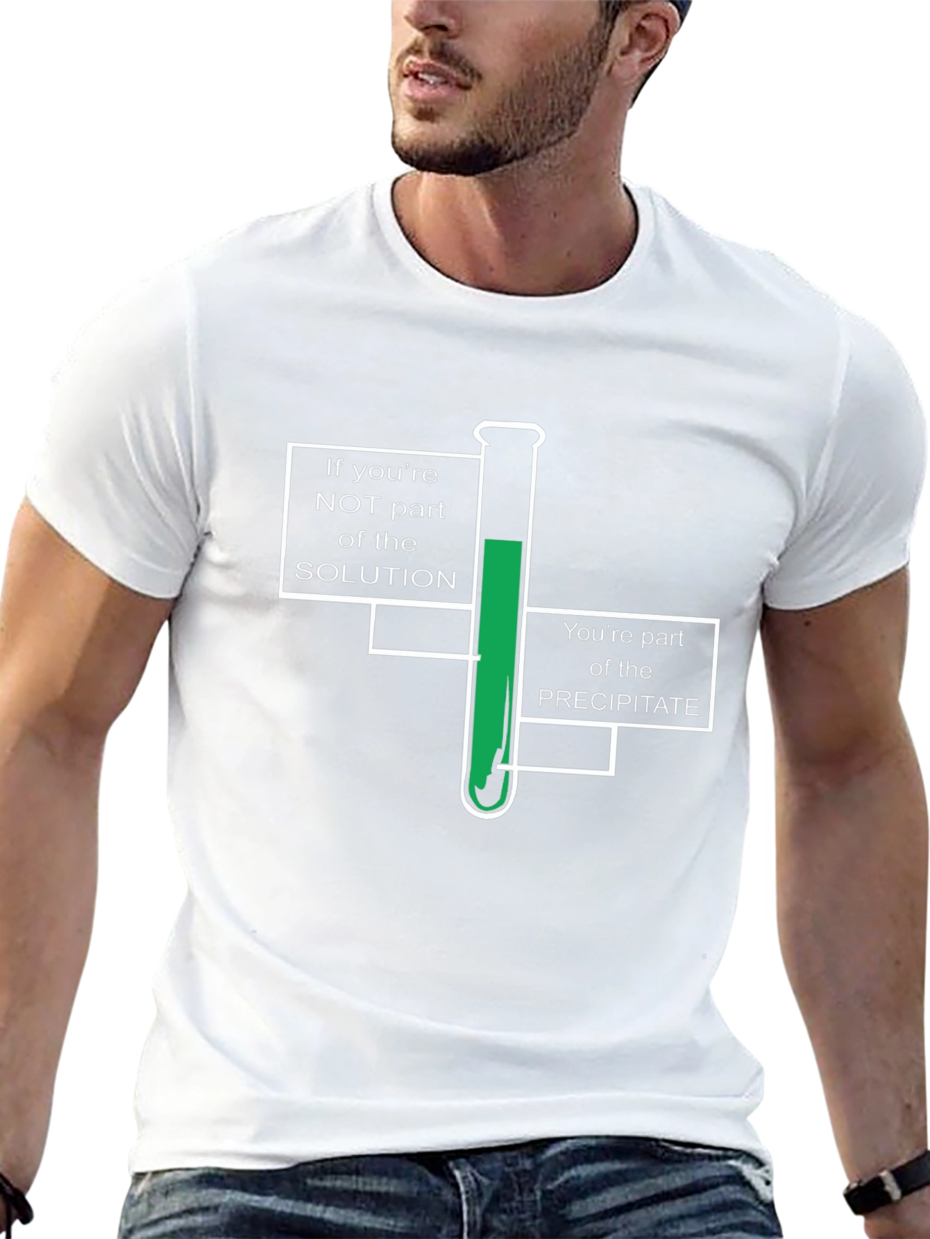 Chemistry Pun T-Shirt - Solution or Precipitate
