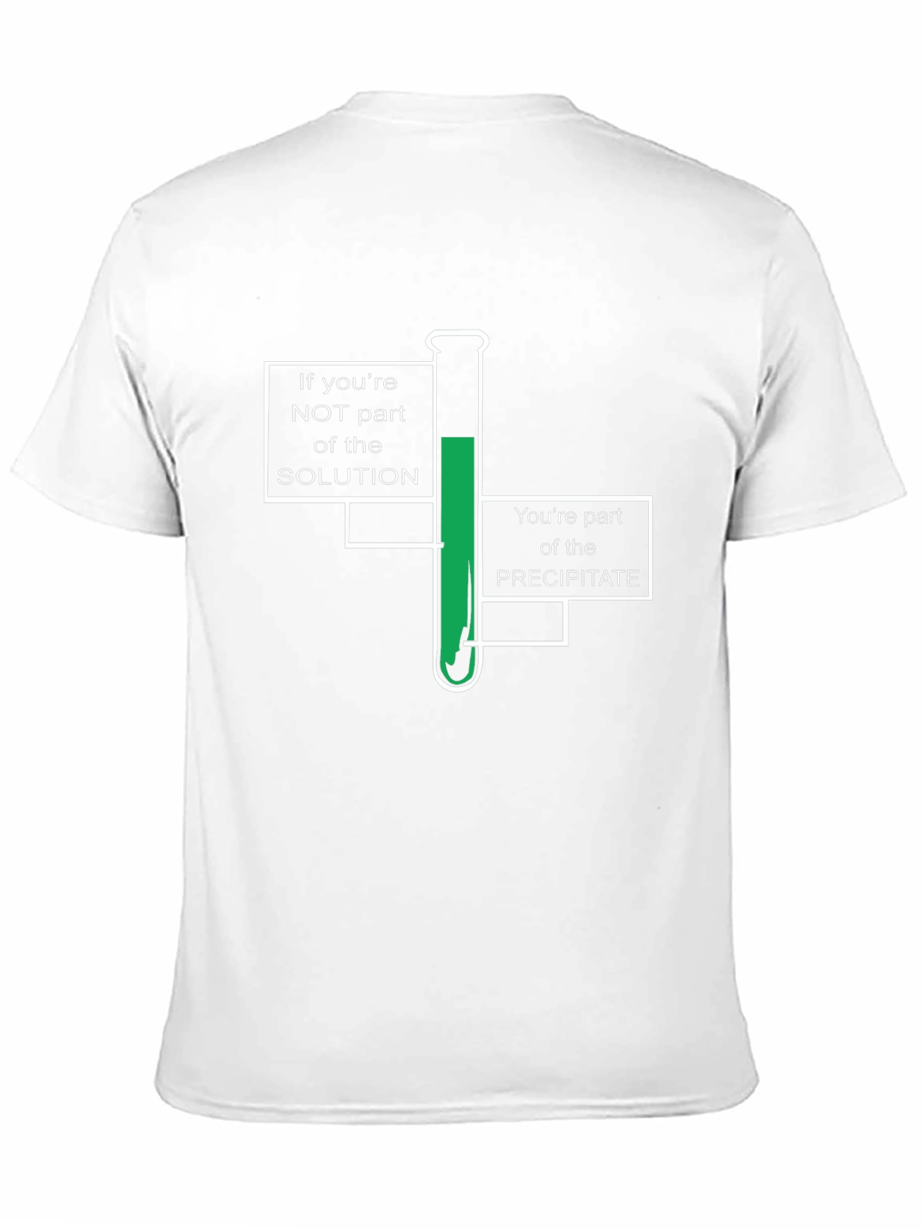 Chemistry Pun T-Shirt - Solution or Precipitate
