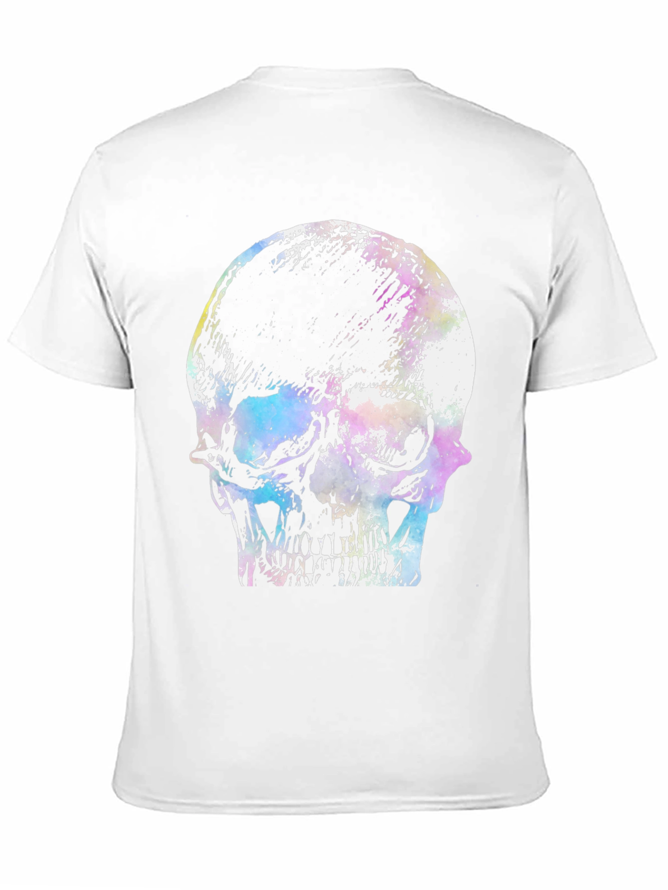 Skull Graphic Print T-Shirt - Black